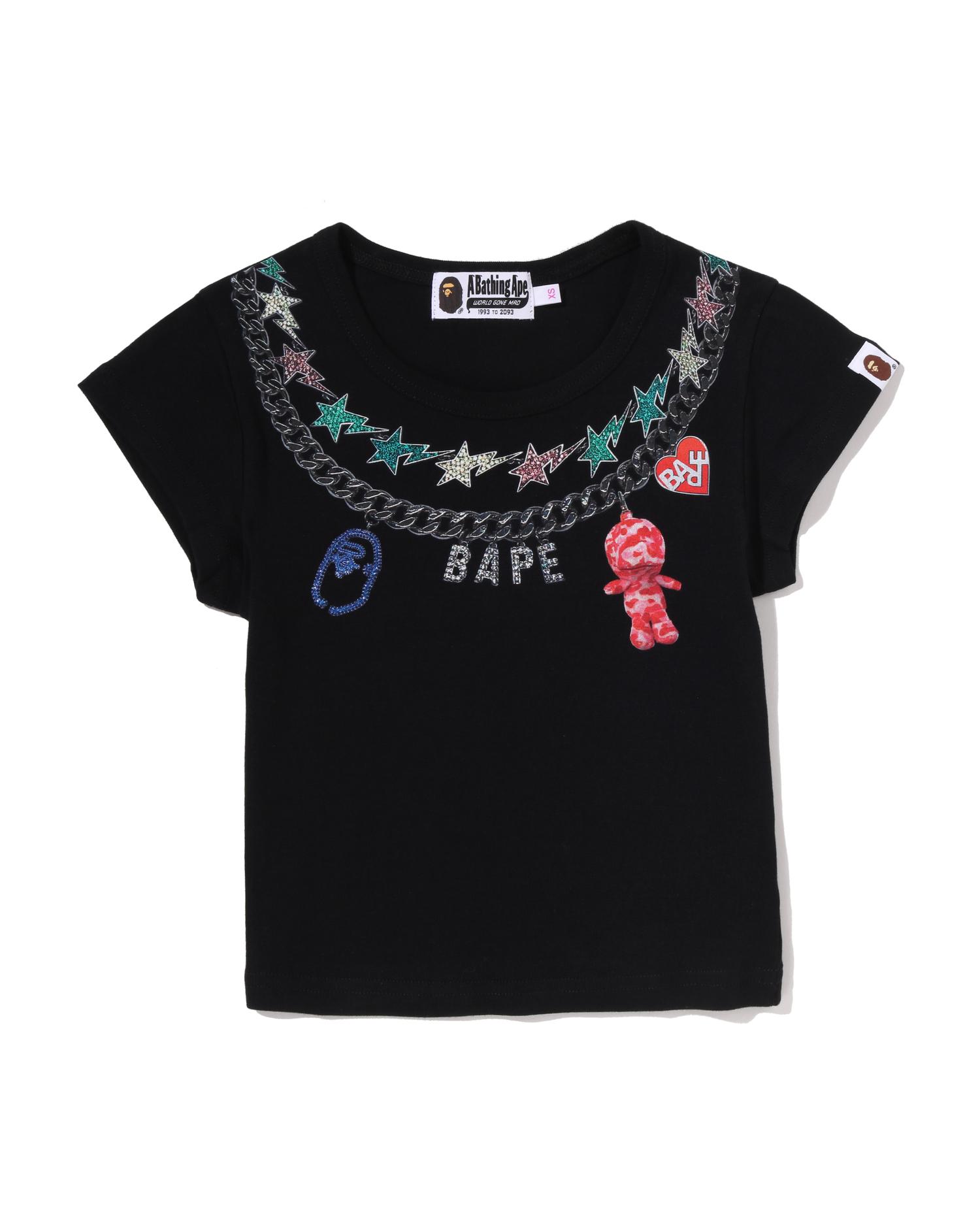 Fake Print Cropped Tee by BAPE