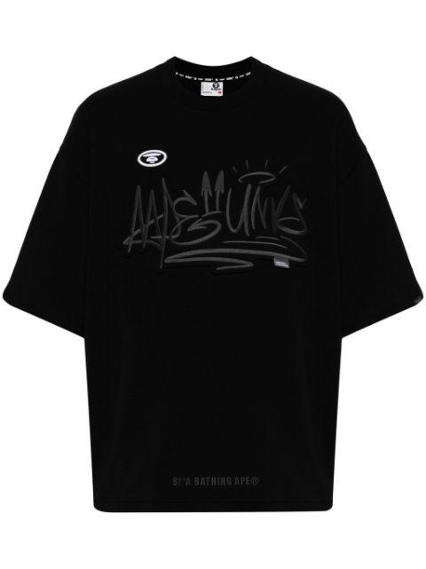 Fancy logo-embroidered T-shirt by BAPE