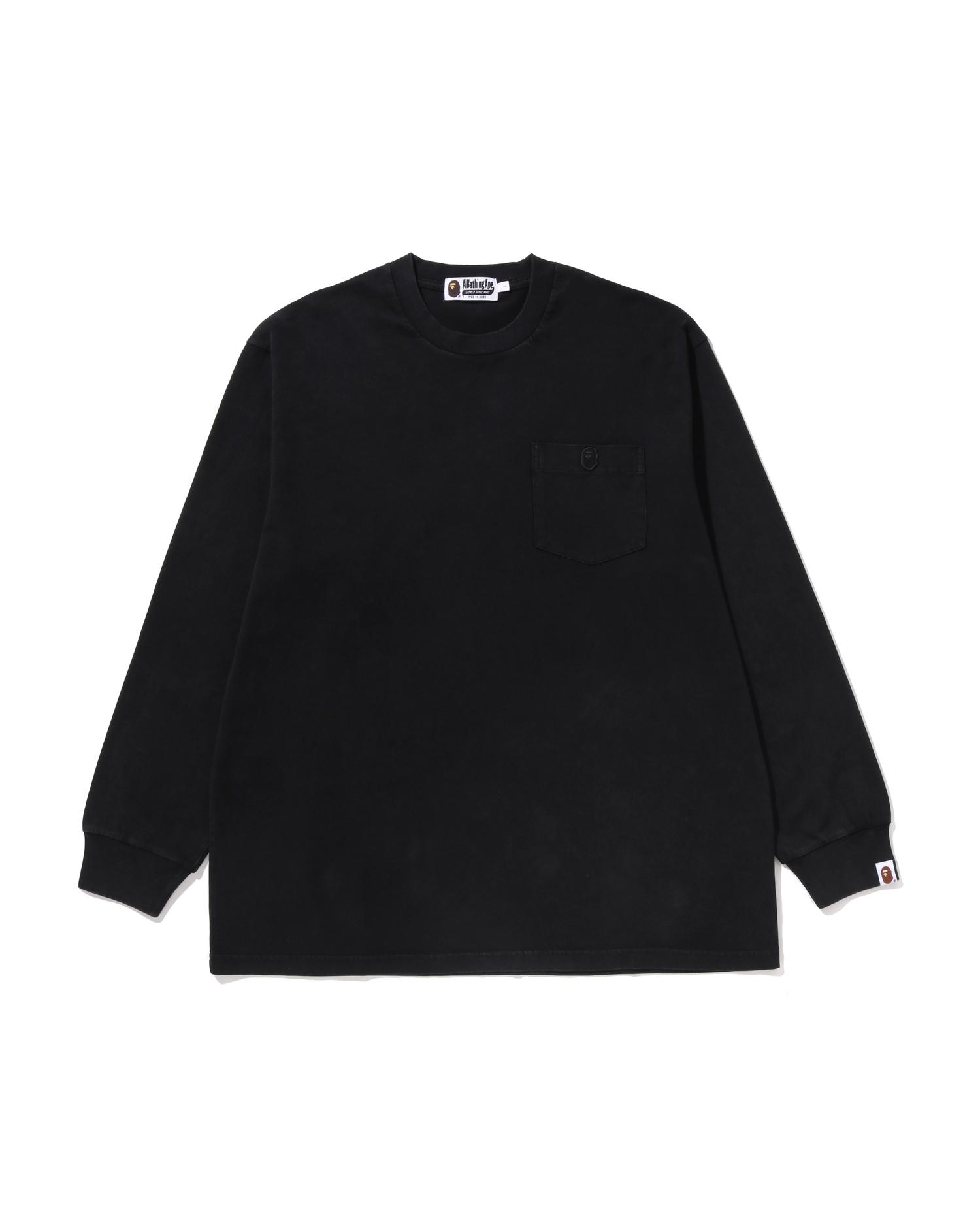 Garment Dye One Point Relaxed Fit Pocket Ls Tee by BAPE