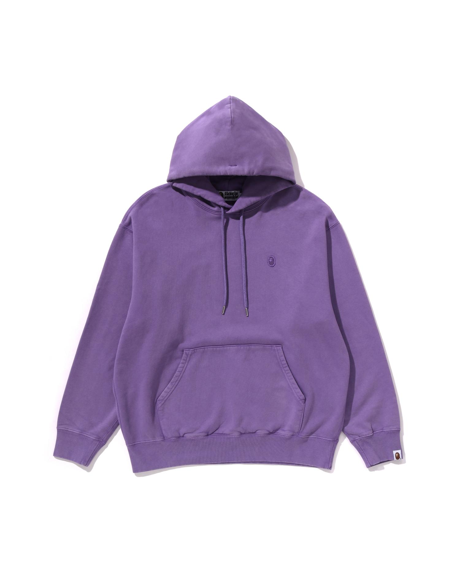 Garment Dye One Point Relaxed Fit Pullover Hoodie by BAPE