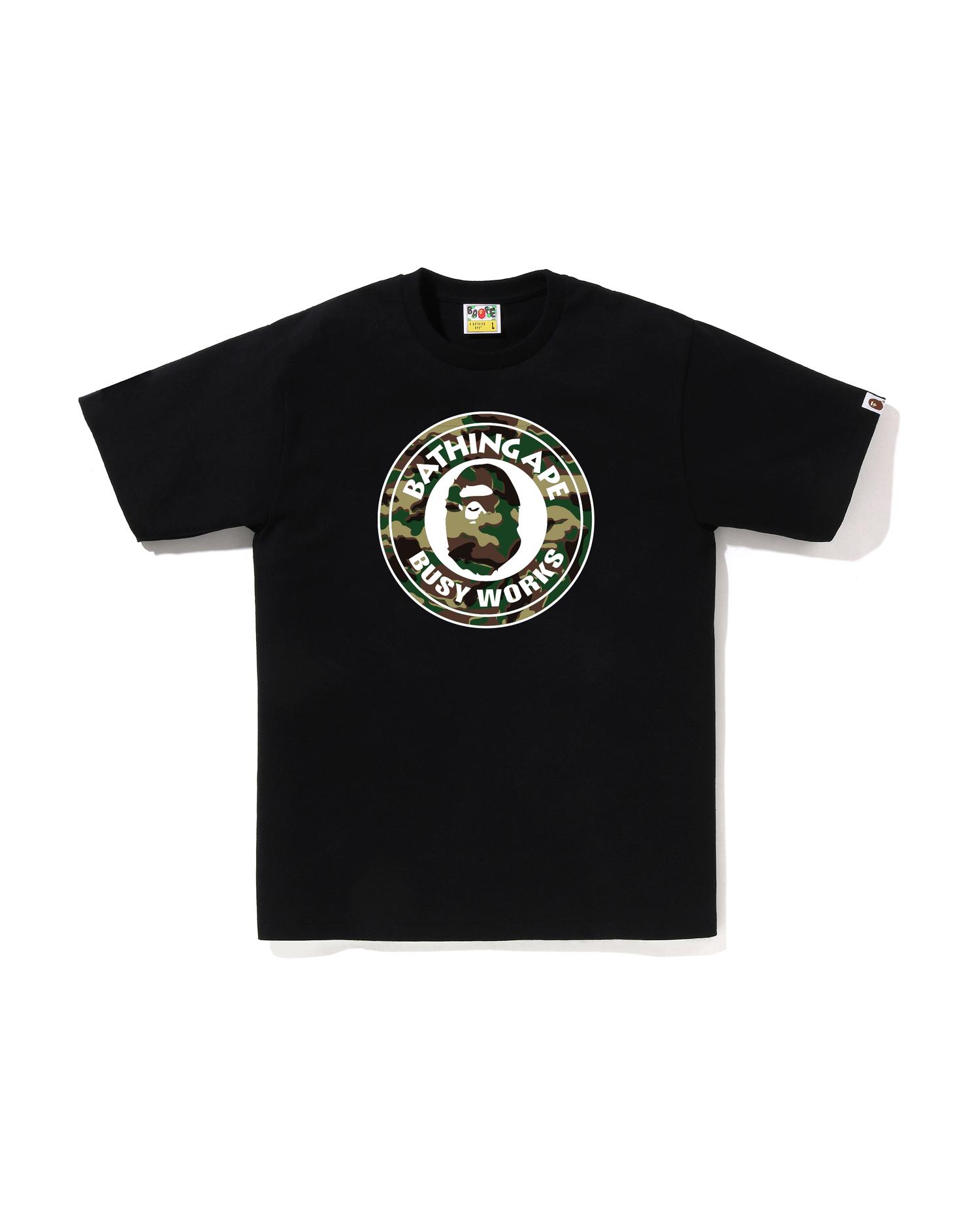 Glitch Woodland Camo Busy Works Tee by BAPE