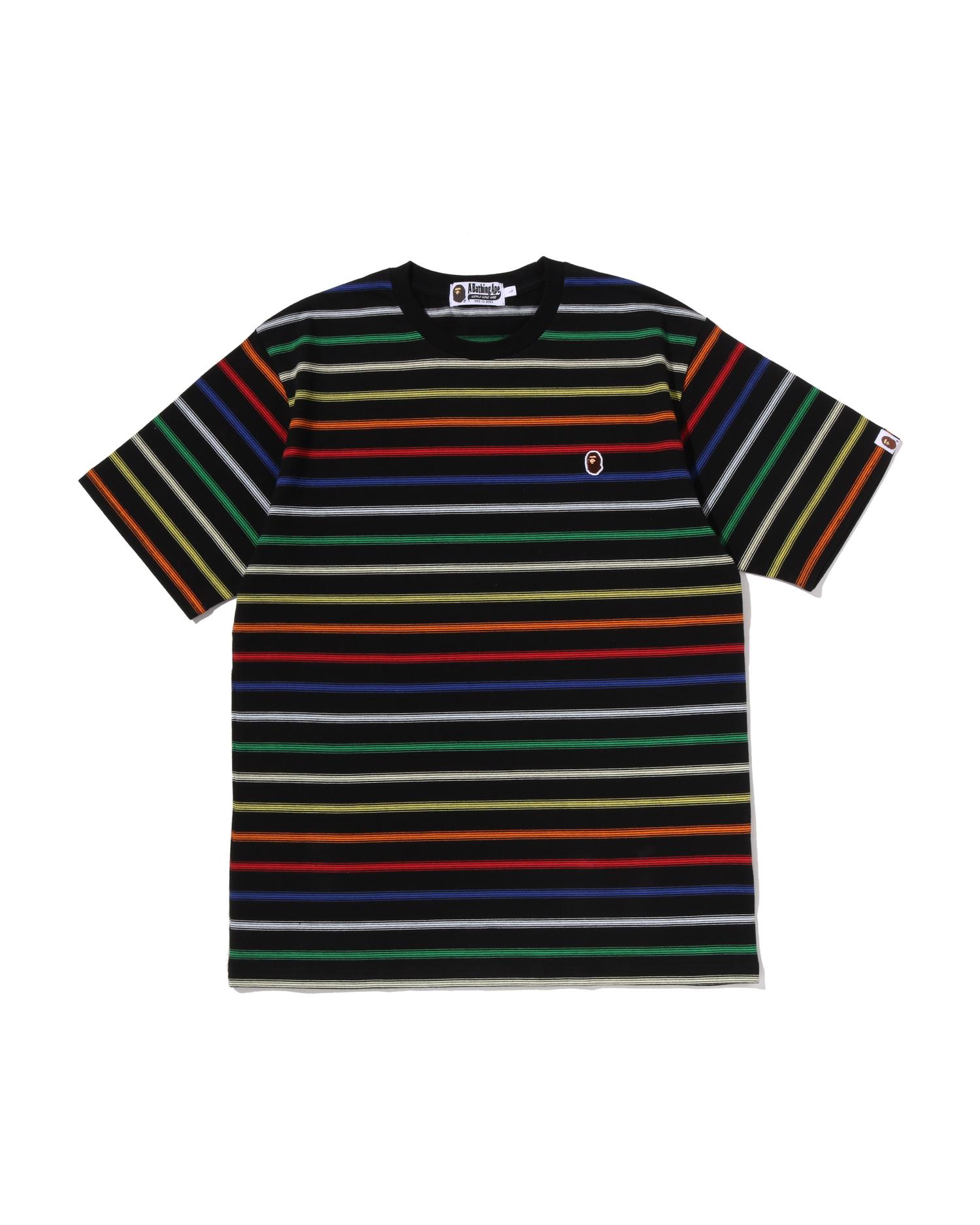 Gradient Rainbow Stripe One Point Tee by BAPE