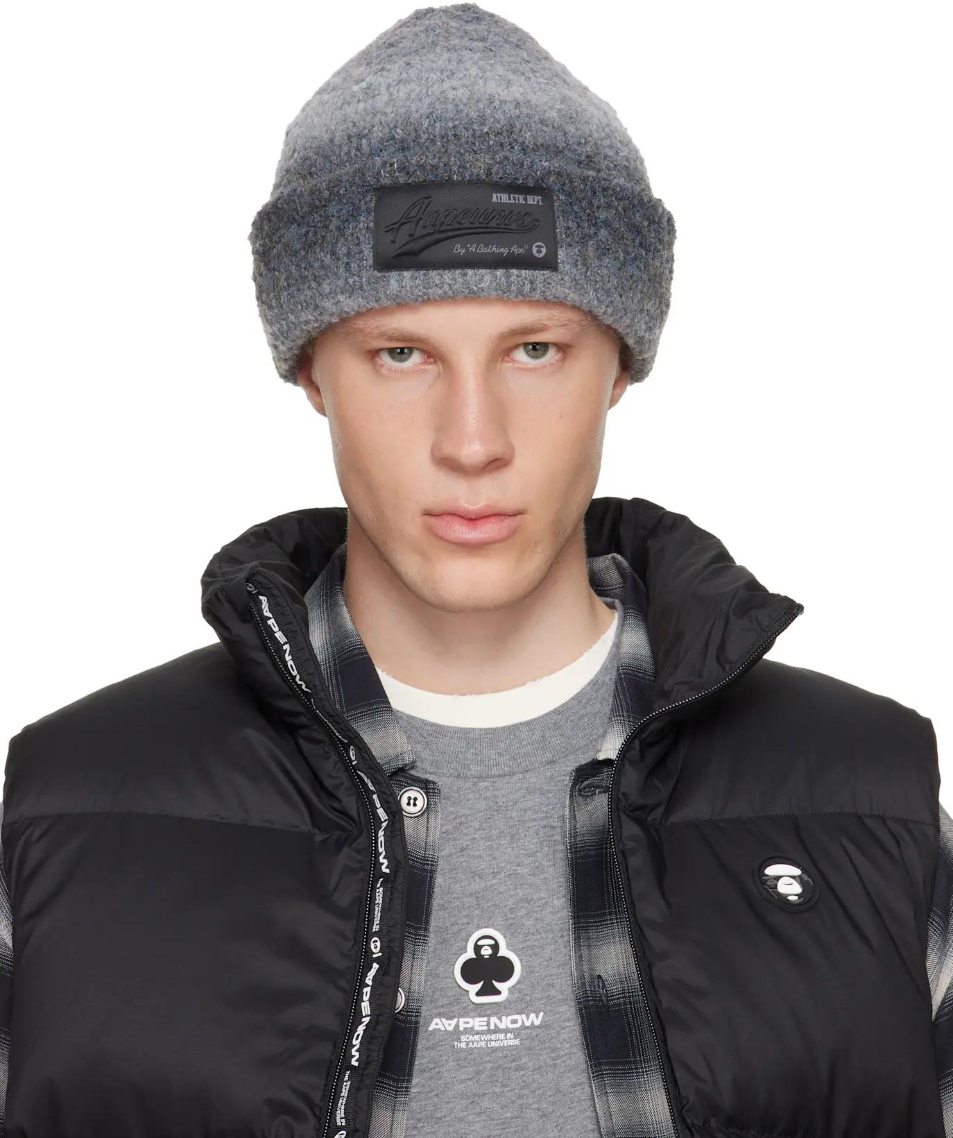 Gray AAPEUNVS Beanie by BAPE