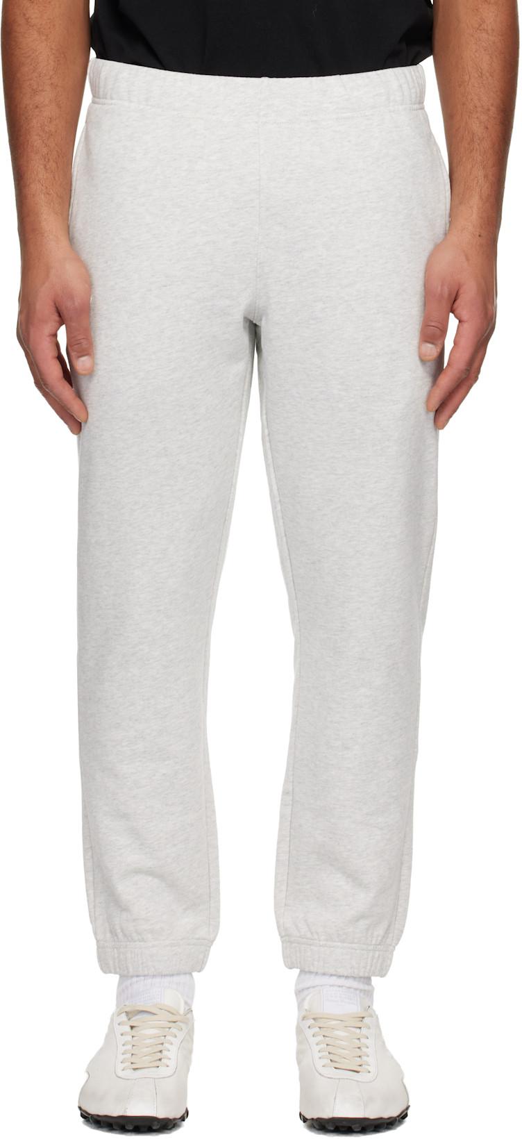 Gray Logo Patch Sweatpants by BAPE
