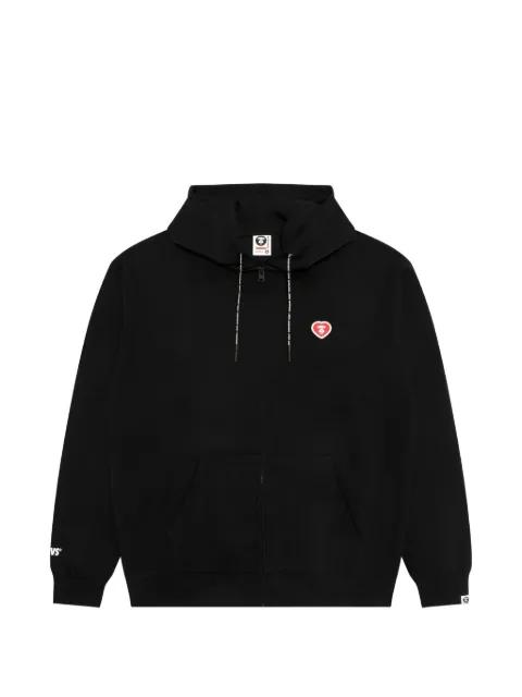 Heart Moonface zip-up hoodie by BAPE