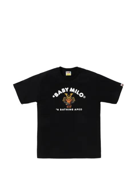 Kabuto Baby Milo graphic-print cotton T-shirt by BAPE