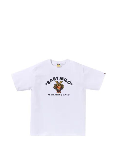 Kabuto Baby Milo graphic-print cotton T-shirt by BAPE