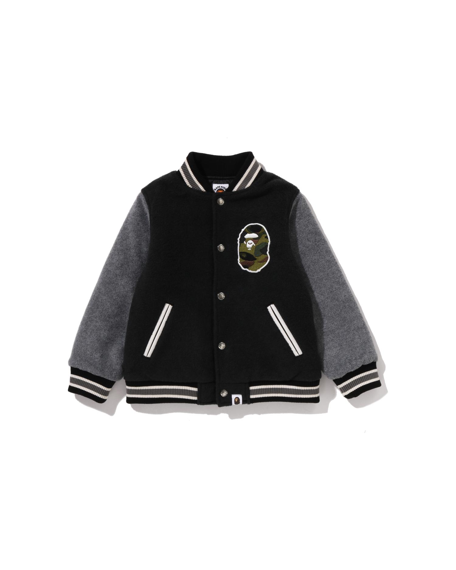 Kids 1st Camo Ape Head Varsity Jacket by BAPE