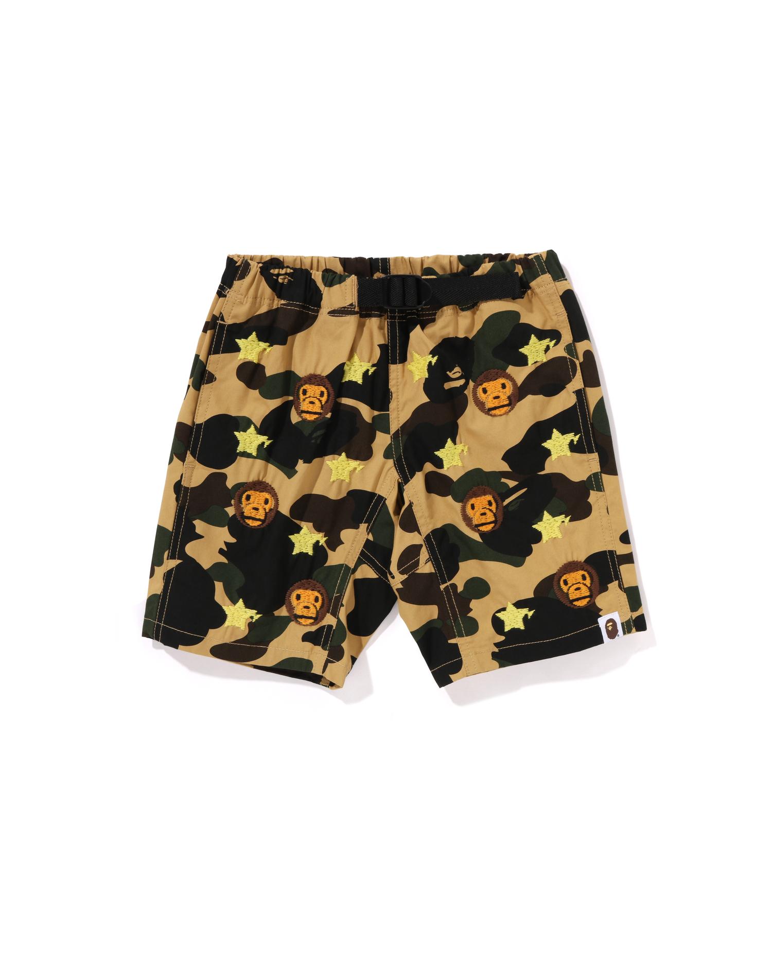 Kids 1st Camo Baby Milo STA Embroidery Climbing Shorts by BAPE