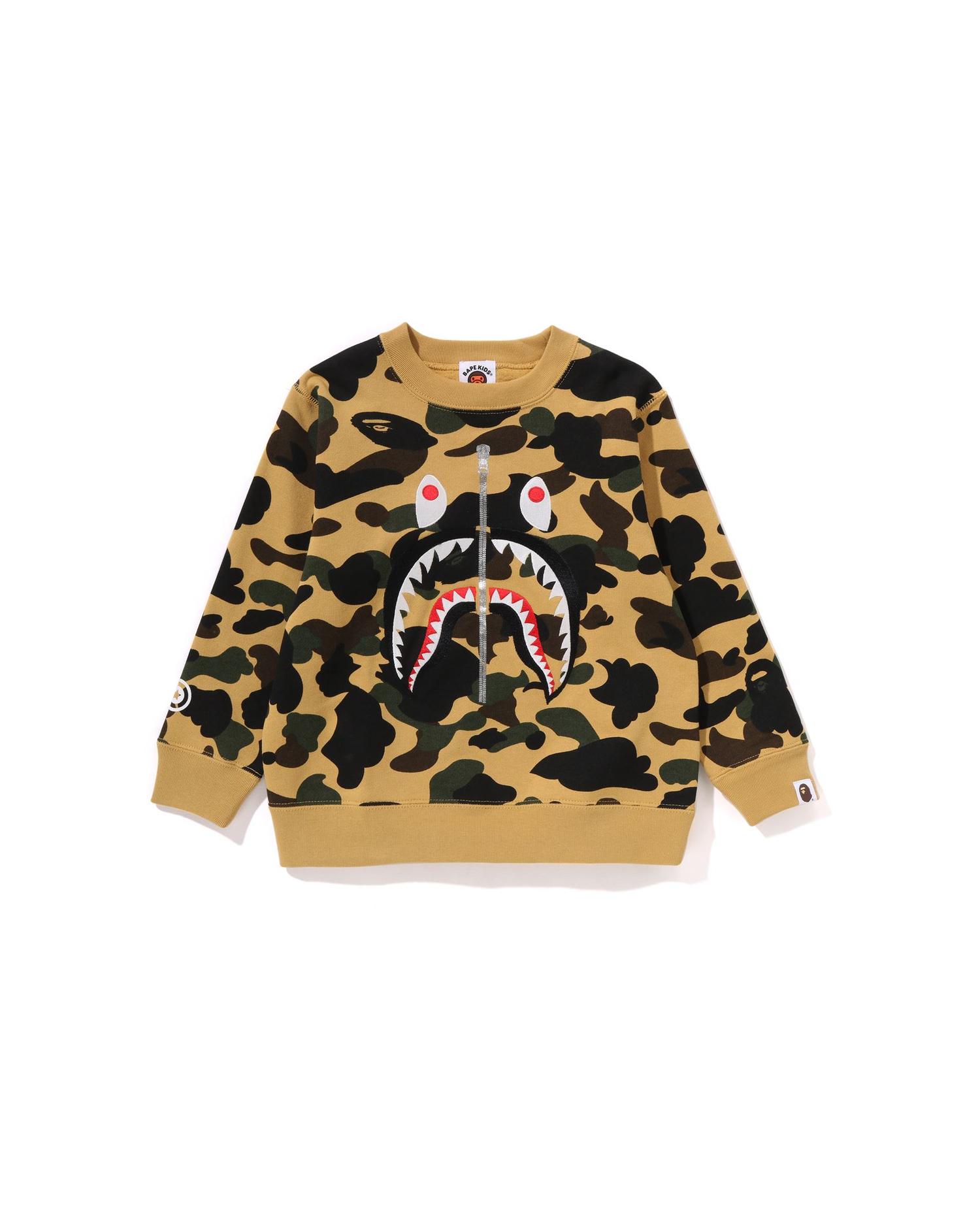 Kids 1st Camo Shark Crewneck Sweatshirt by BAPE