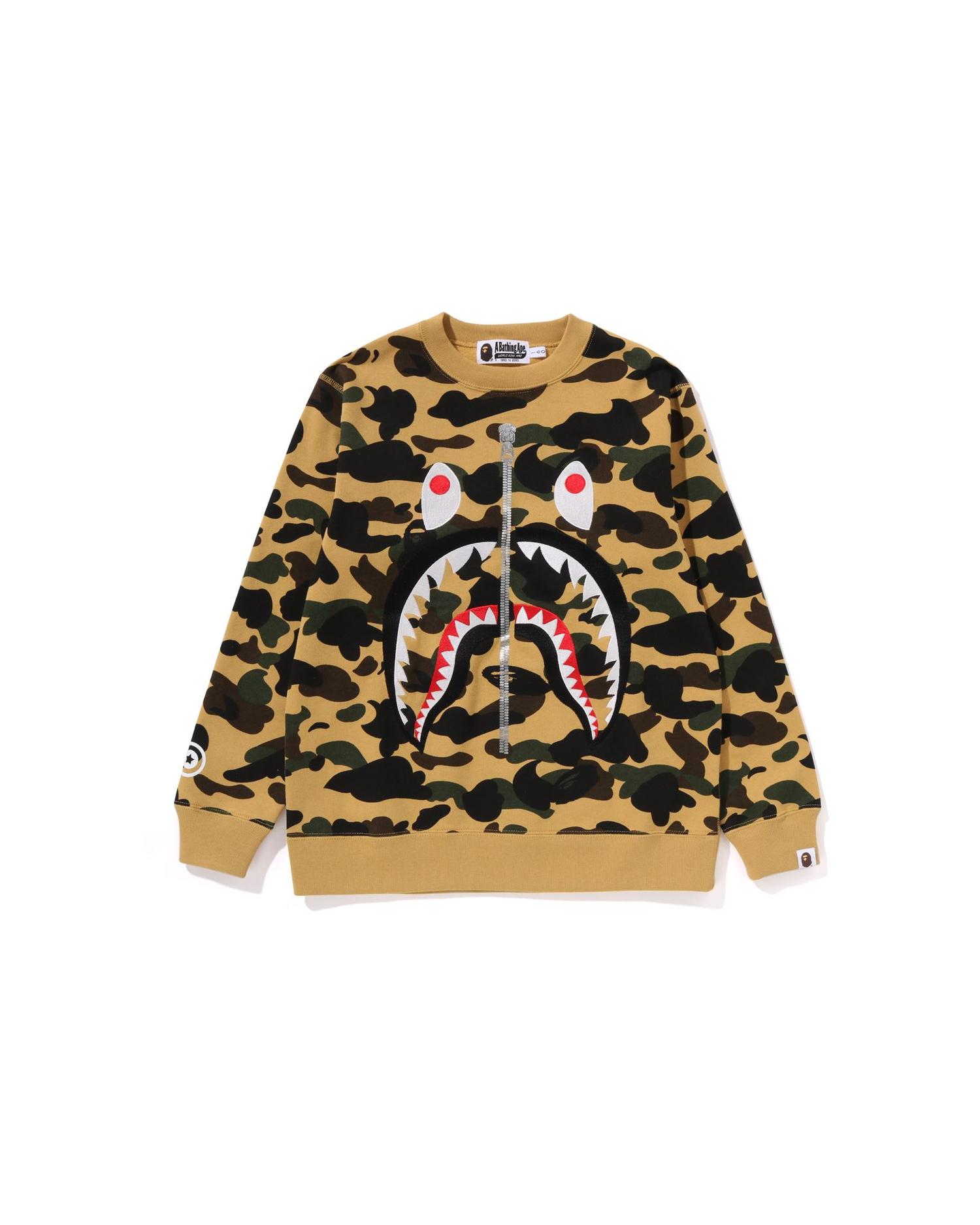 Kids 1st Camo Shark Crewneck Sweatshirt Jr by BAPE