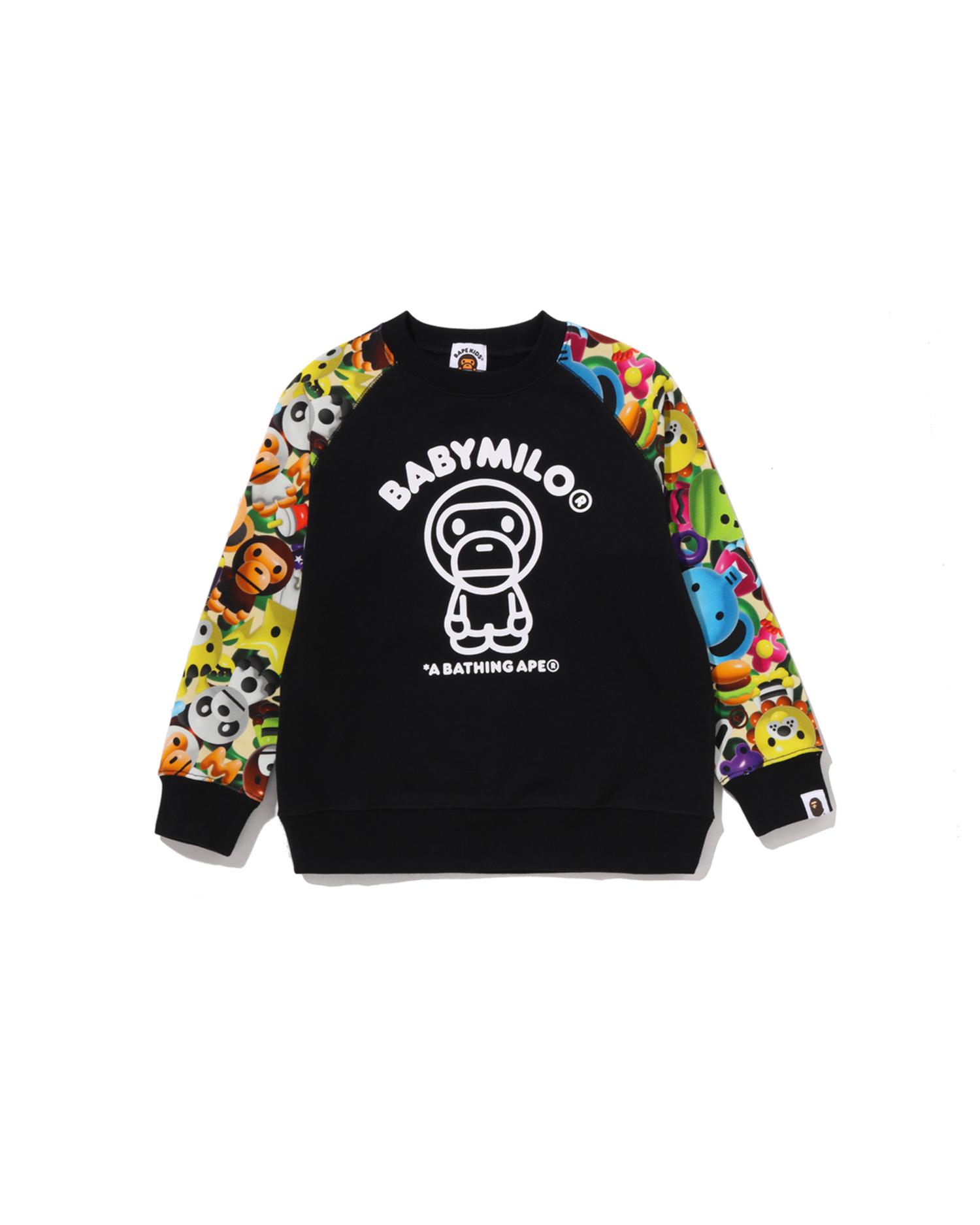 Kids 3D Milo All Friends Crewneck Sweatshirt by BAPE