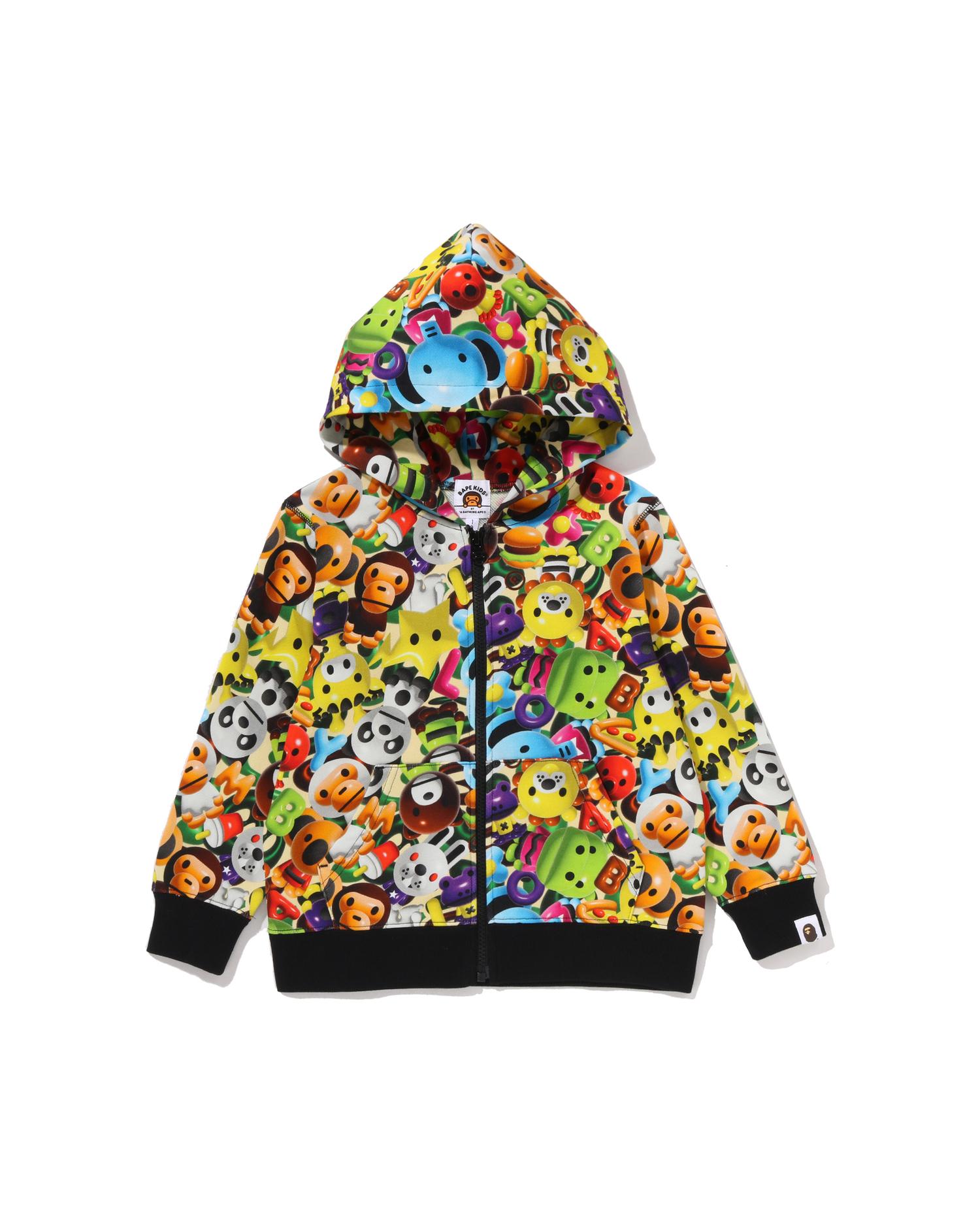 Kids 3D Milo All Friends Zip Hoodie by BAPE
