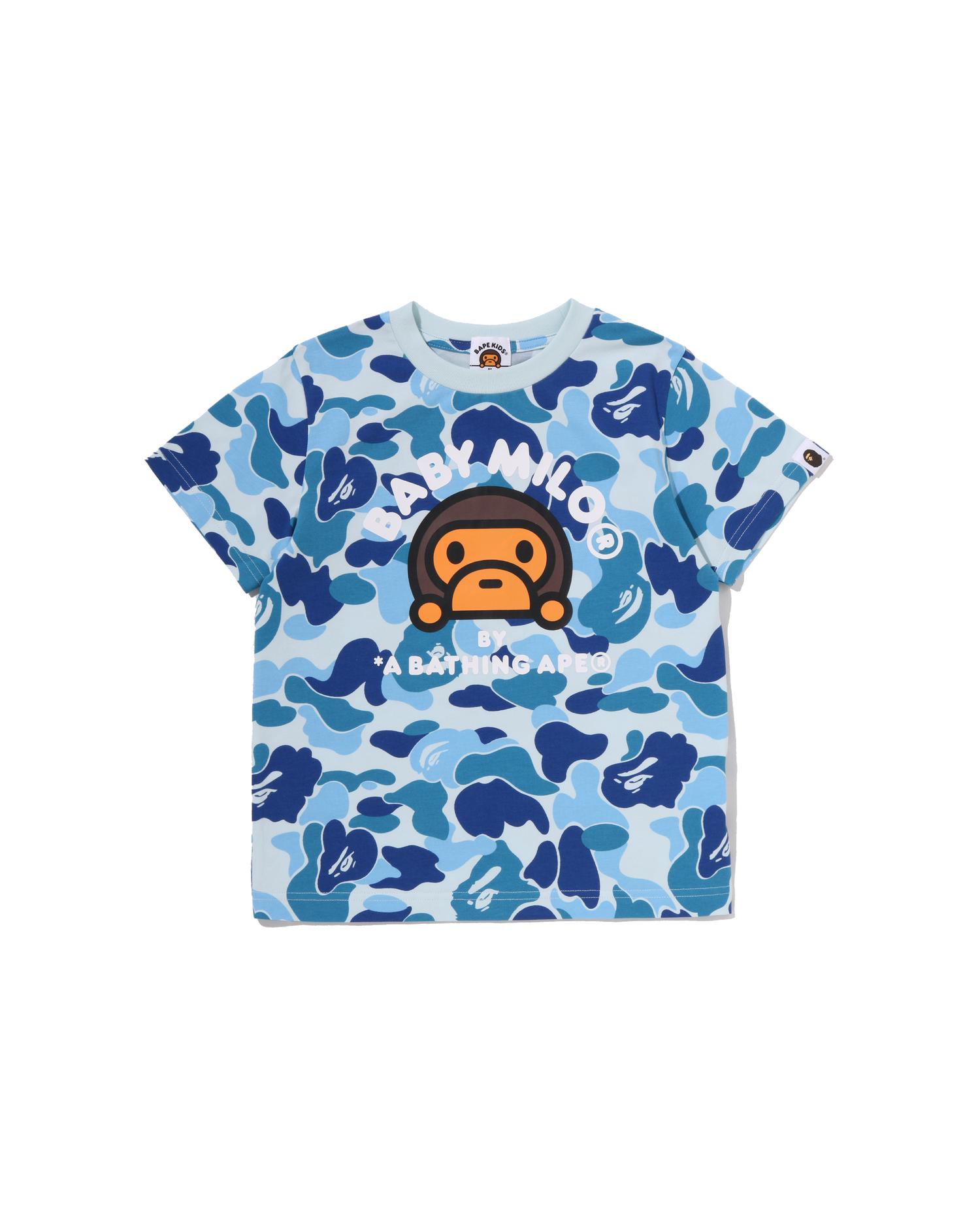 Kids Abc Camo Baby Milo Tee by BAPE