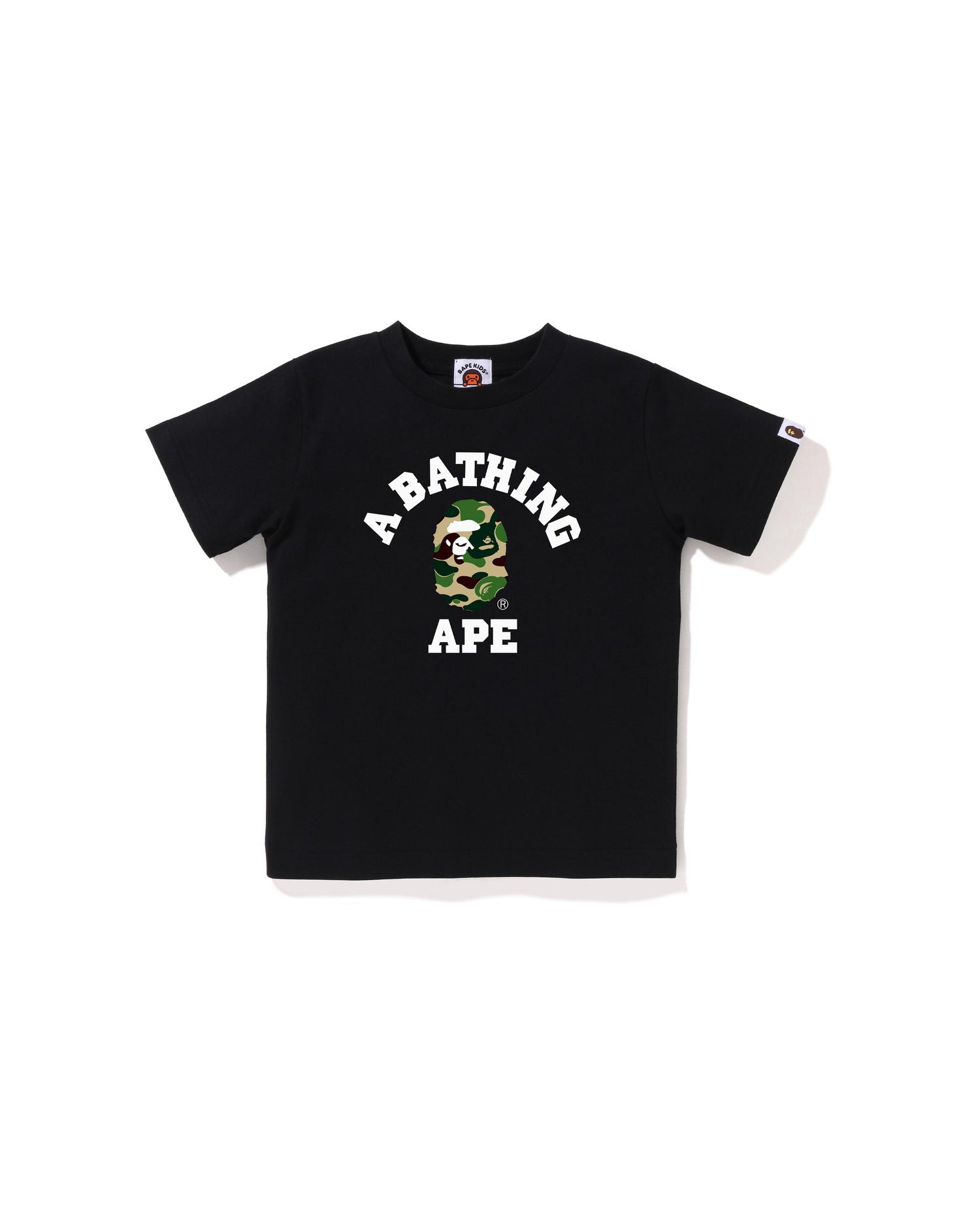 Kids Abc Camo College Tee by BAPE