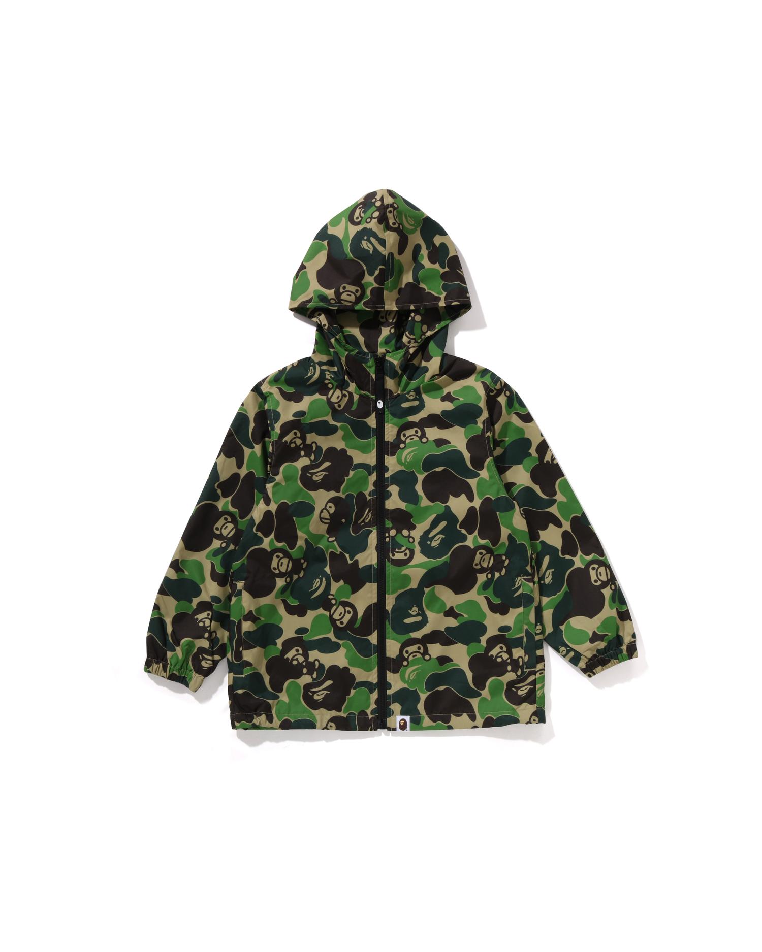 Kids Abc Camo Milo Hoodie Jacket by BAPE