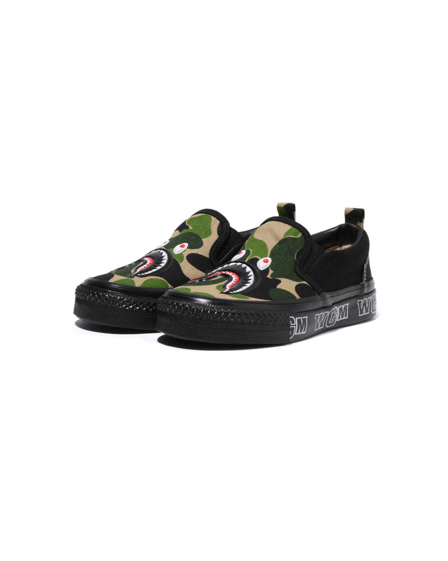 Kids Abc Camo Shark Patch Slip by BAPE