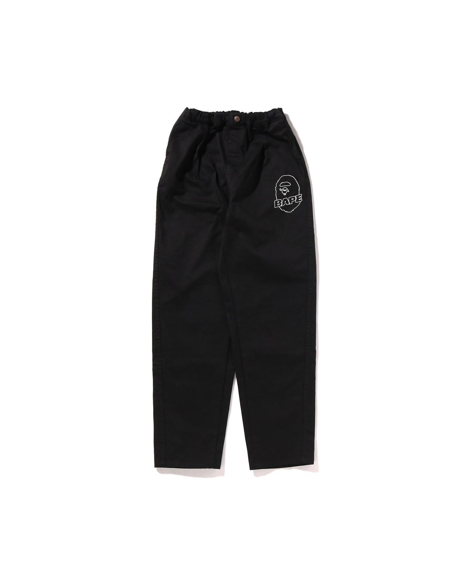 Kids BAPE Ape Head Curved Pants by BAPE