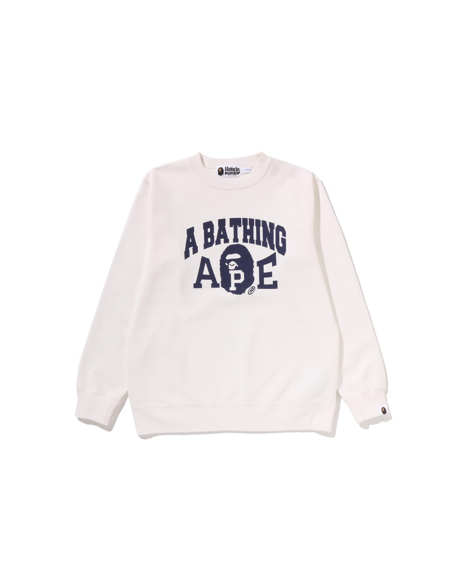 Kids BAPE Washed Effect Crewneck Sweatshirt Jr by BAPE