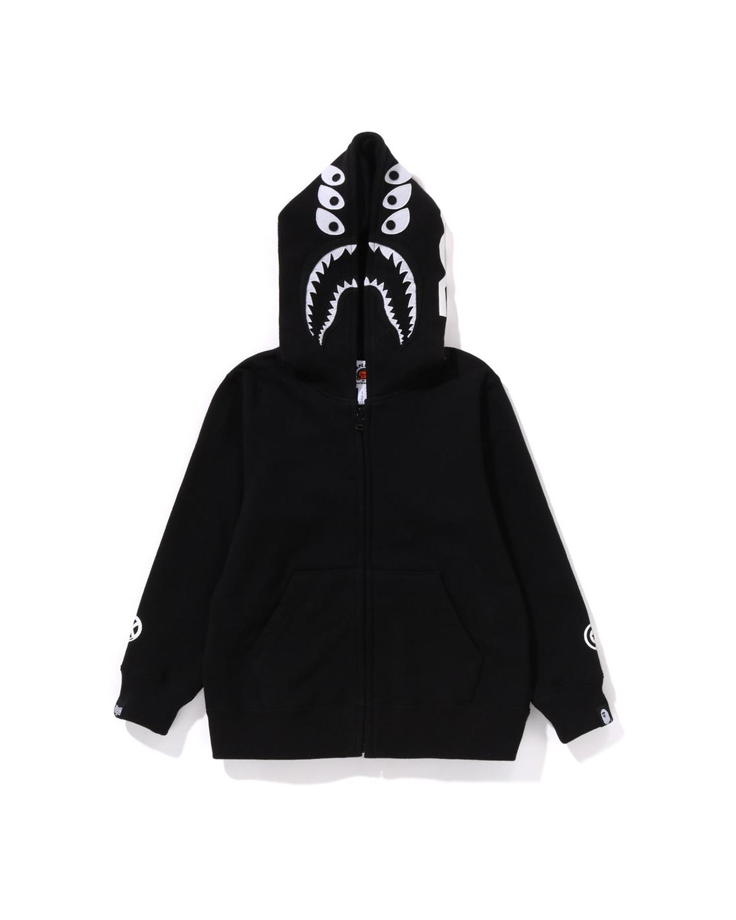 Kids BAPE X Bounty Hunter - Mad Shark Full Zip Hoodie by BAPE