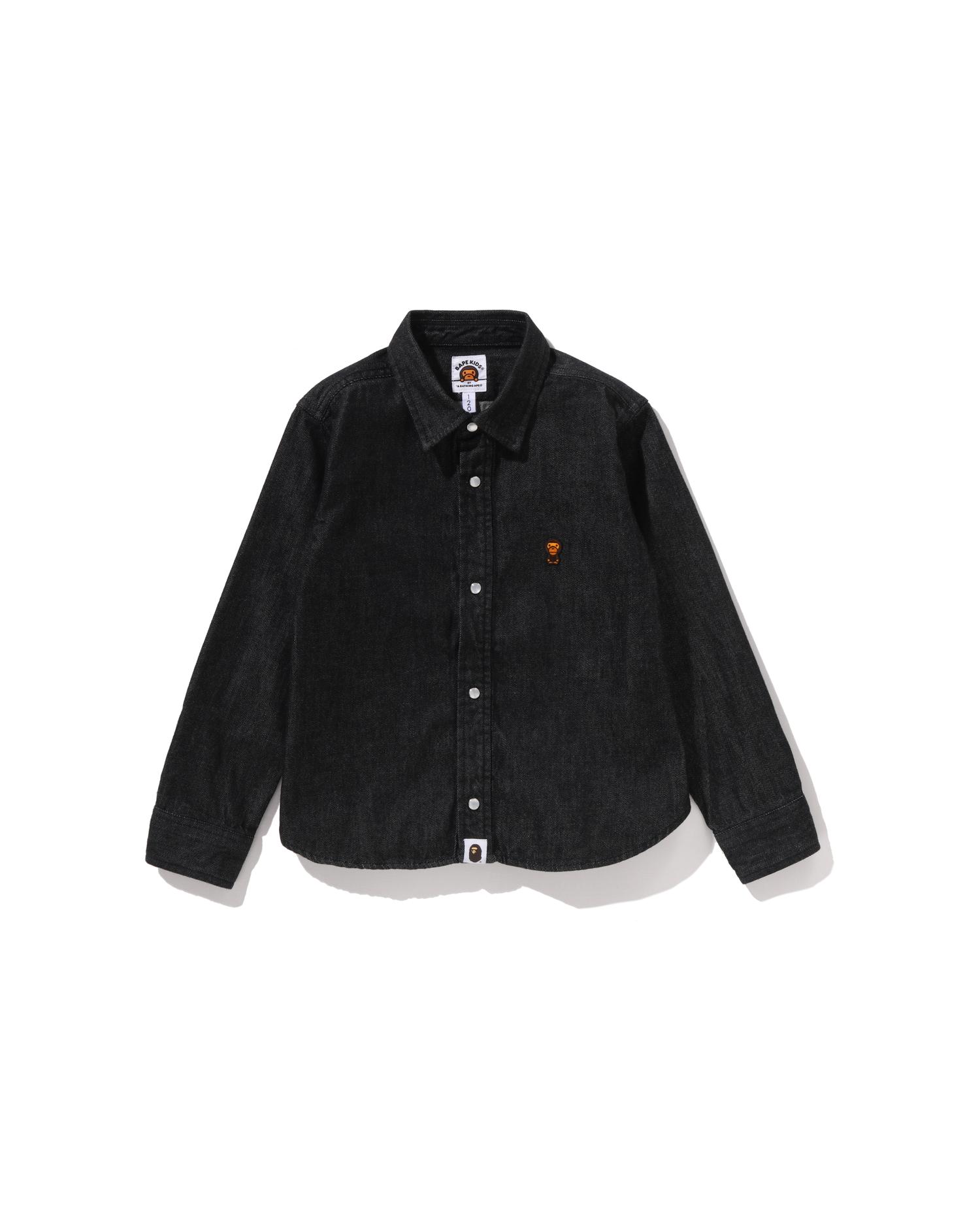 Kids Baby Milo 8 Oz Denim Shirt by BAPE