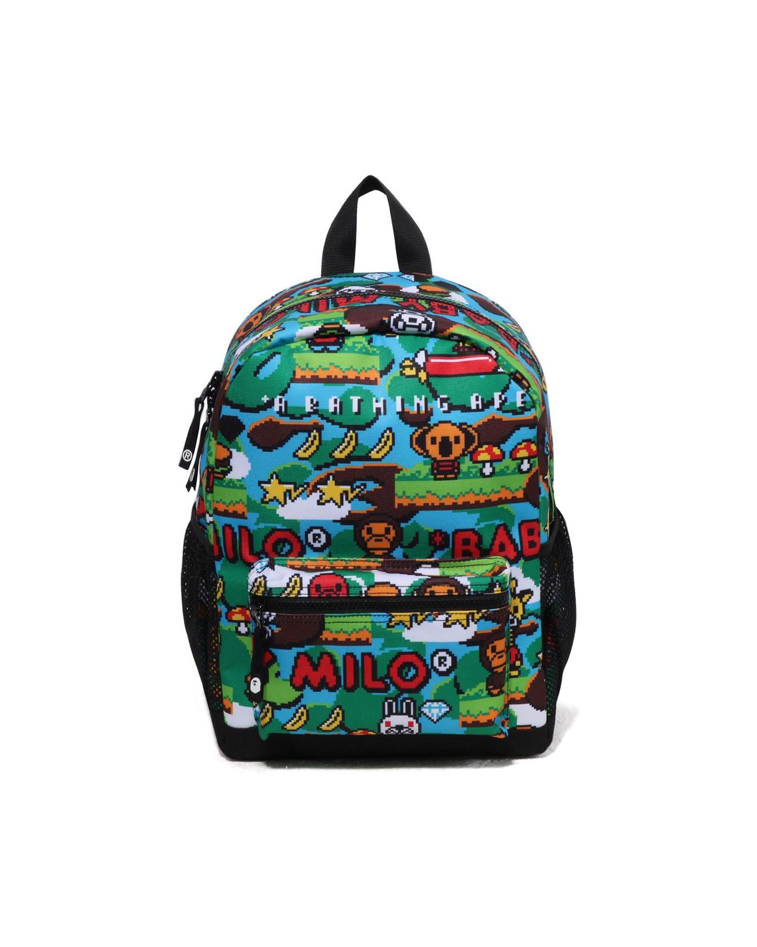 Kids Baby Milo Game Pattern Daypack by BAPE