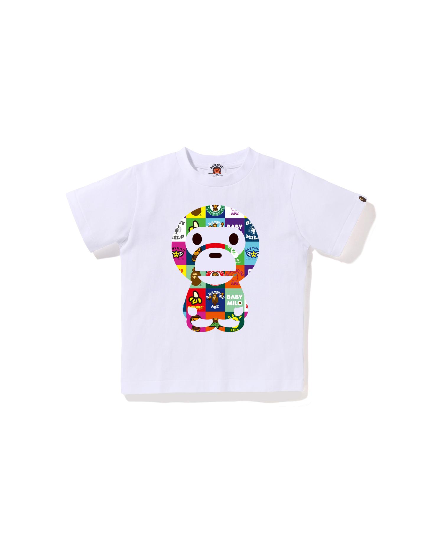 Kids Baby Milo Patchwork Big Baby Milo Tee by BAPE