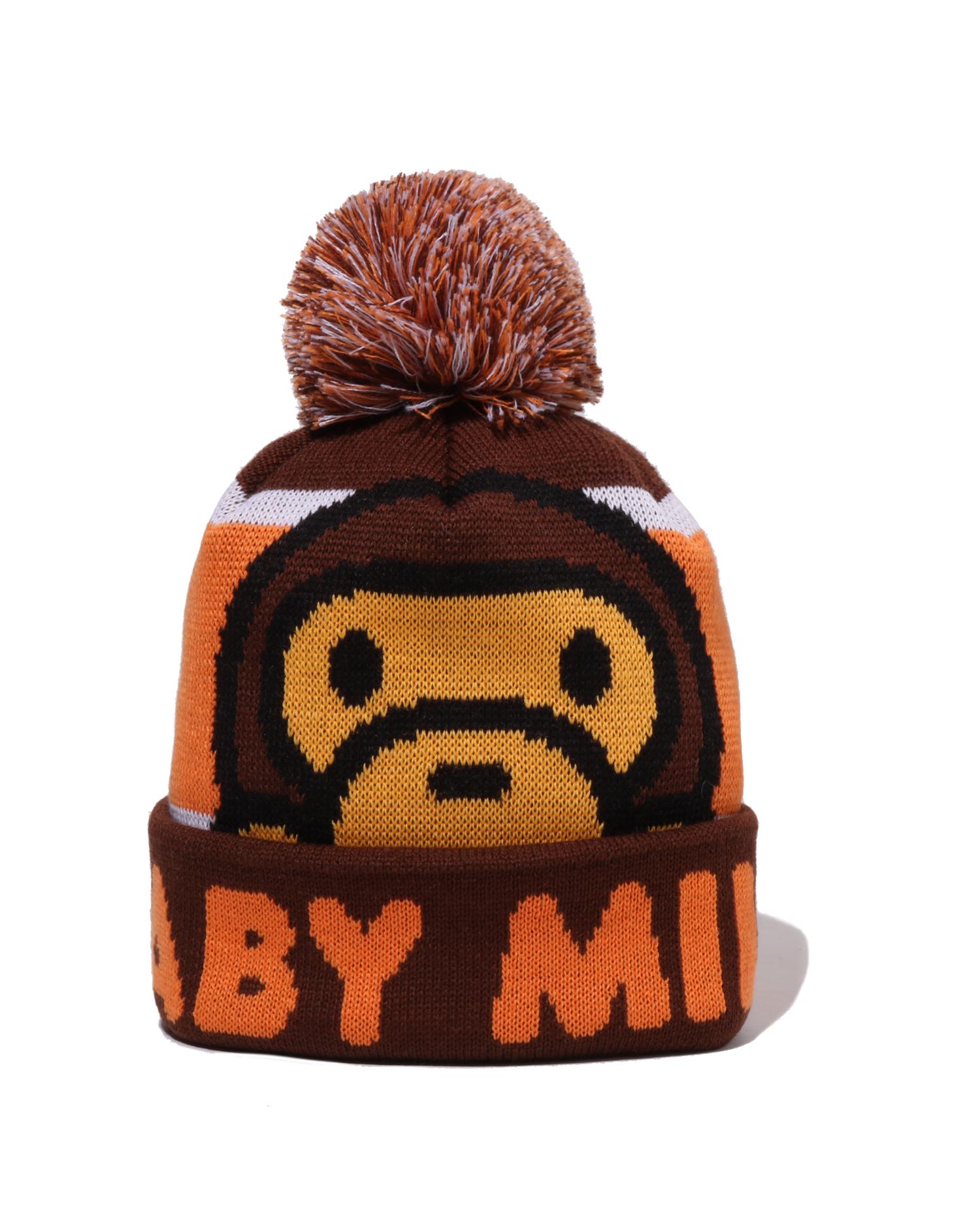 Kids Baby Milo Pom Pom Knit Cap by BAPE