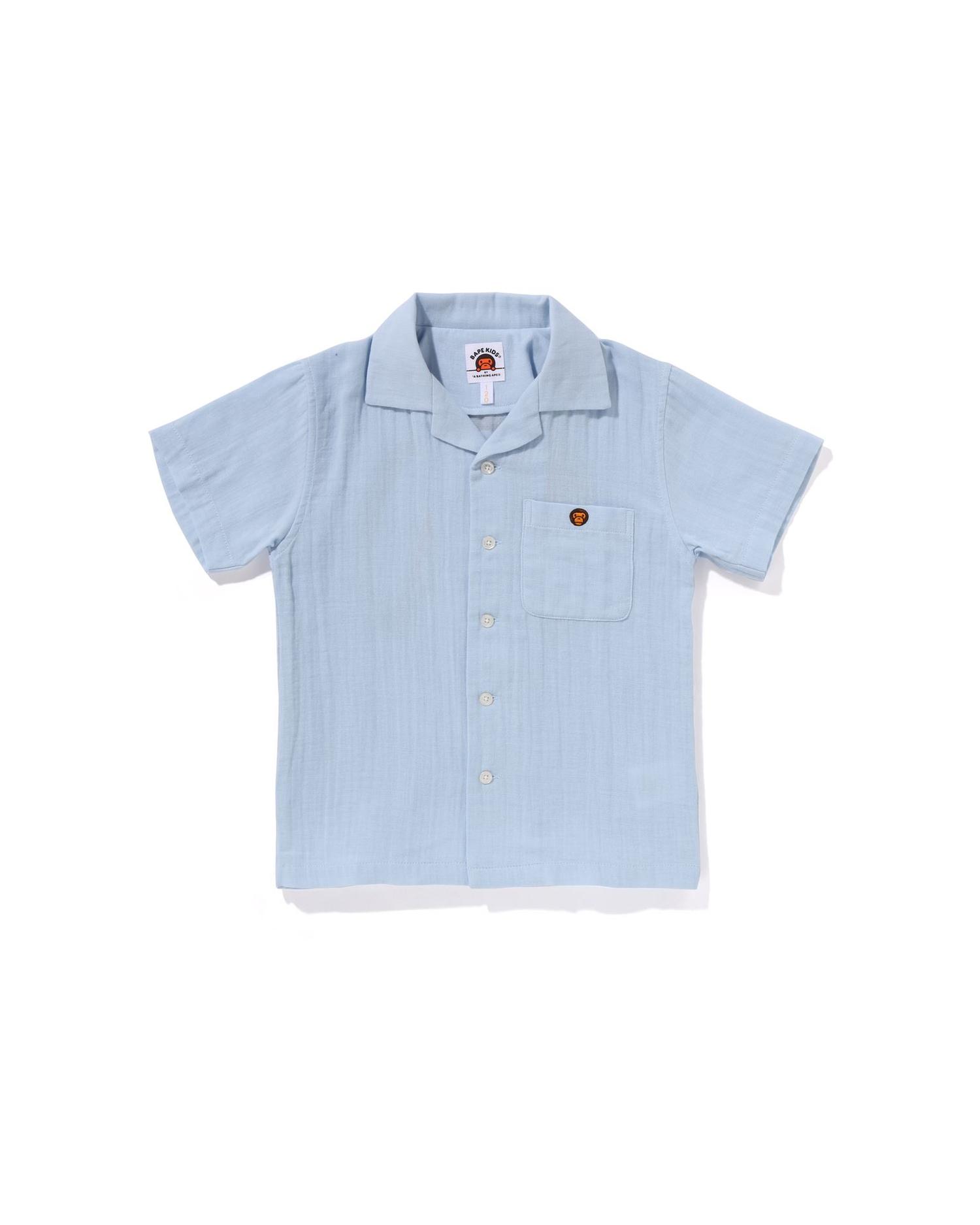 Kids Baby Milo Shark Open Collar Shirt by BAPE