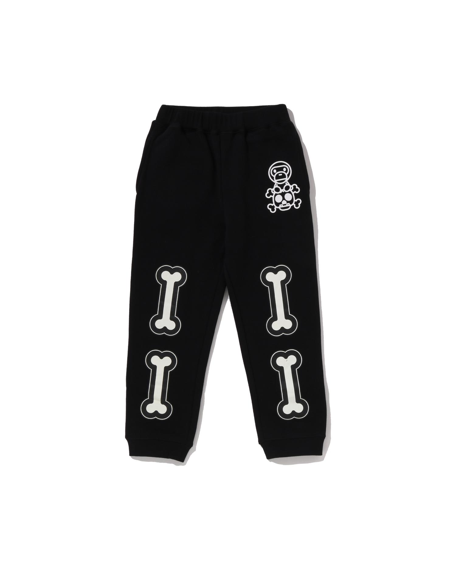 Kids Baby Milo Skull Sweat Pants by BAPE
