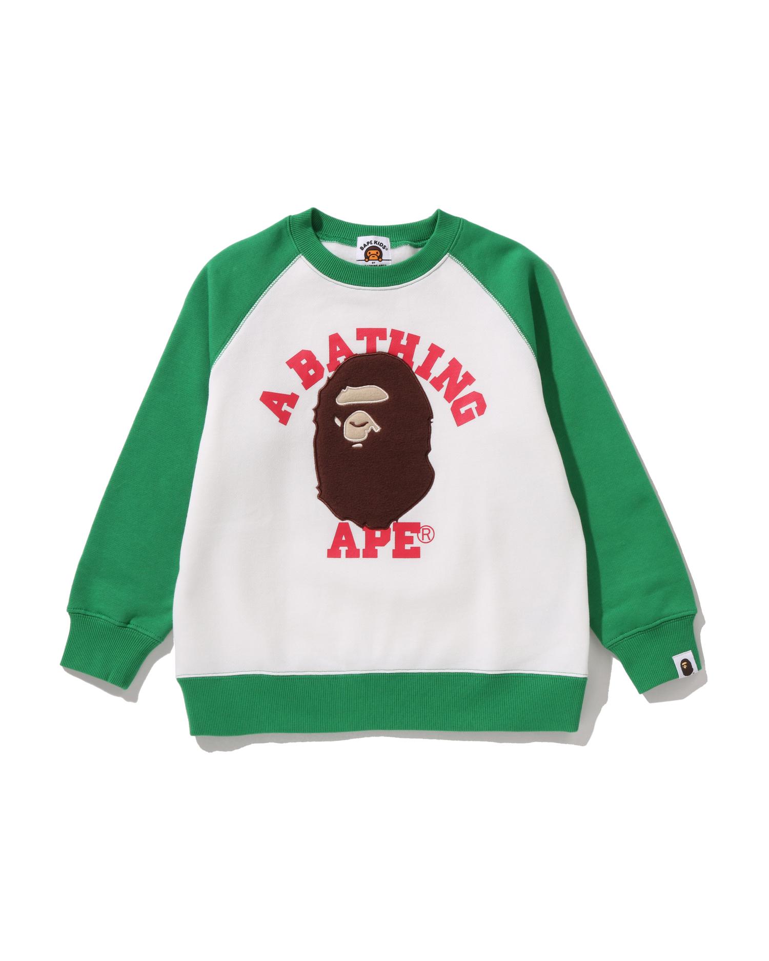 Kids Boa College Crewneck Sweatshirt by BAPE