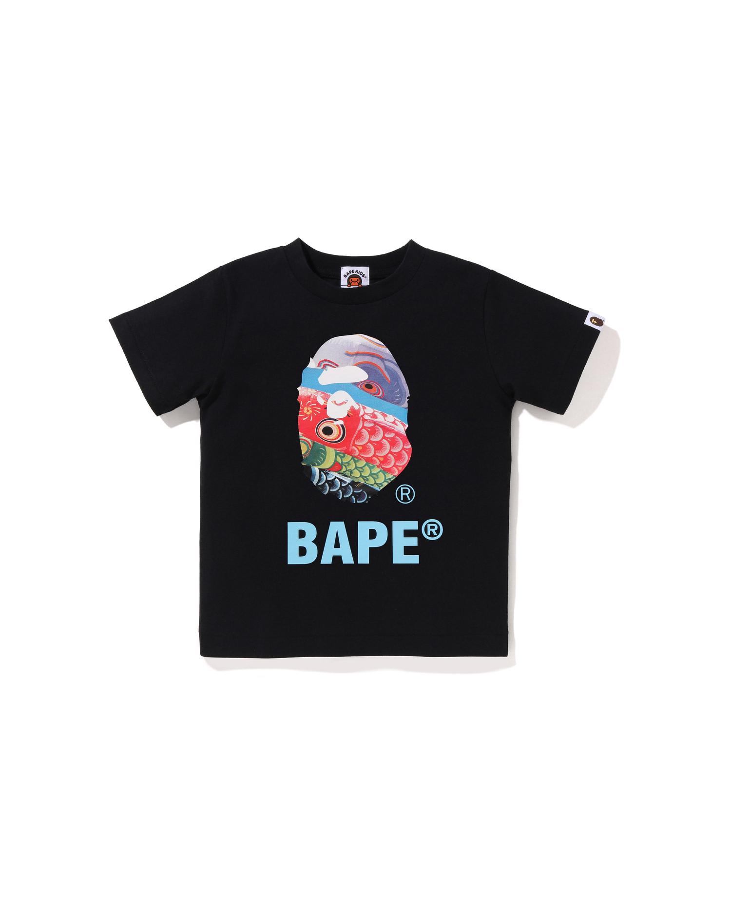 Kids Carp Streamer Photo Ape Head Tee by BAPE