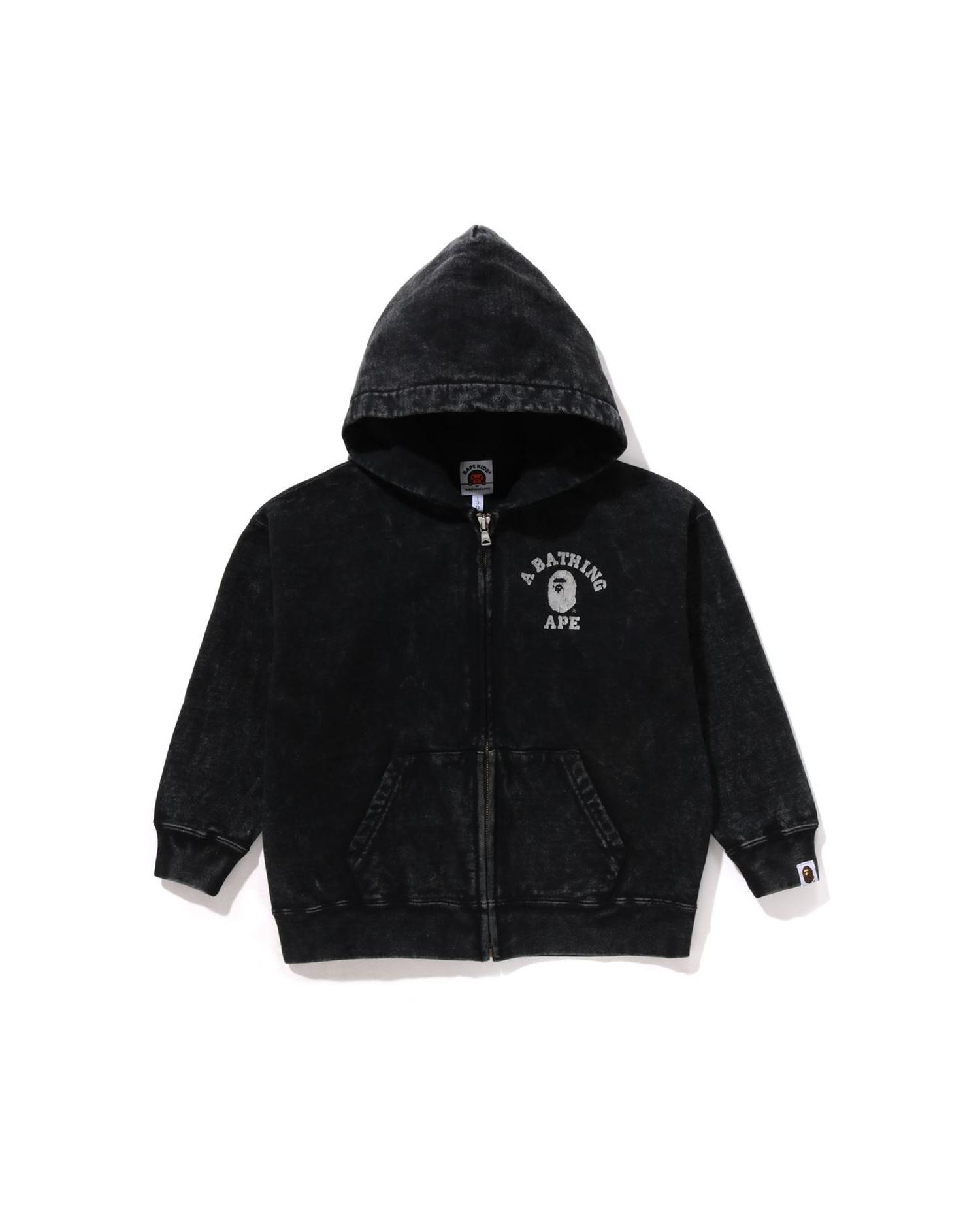 Kids College Overdye Zip Hoodie by BAPE