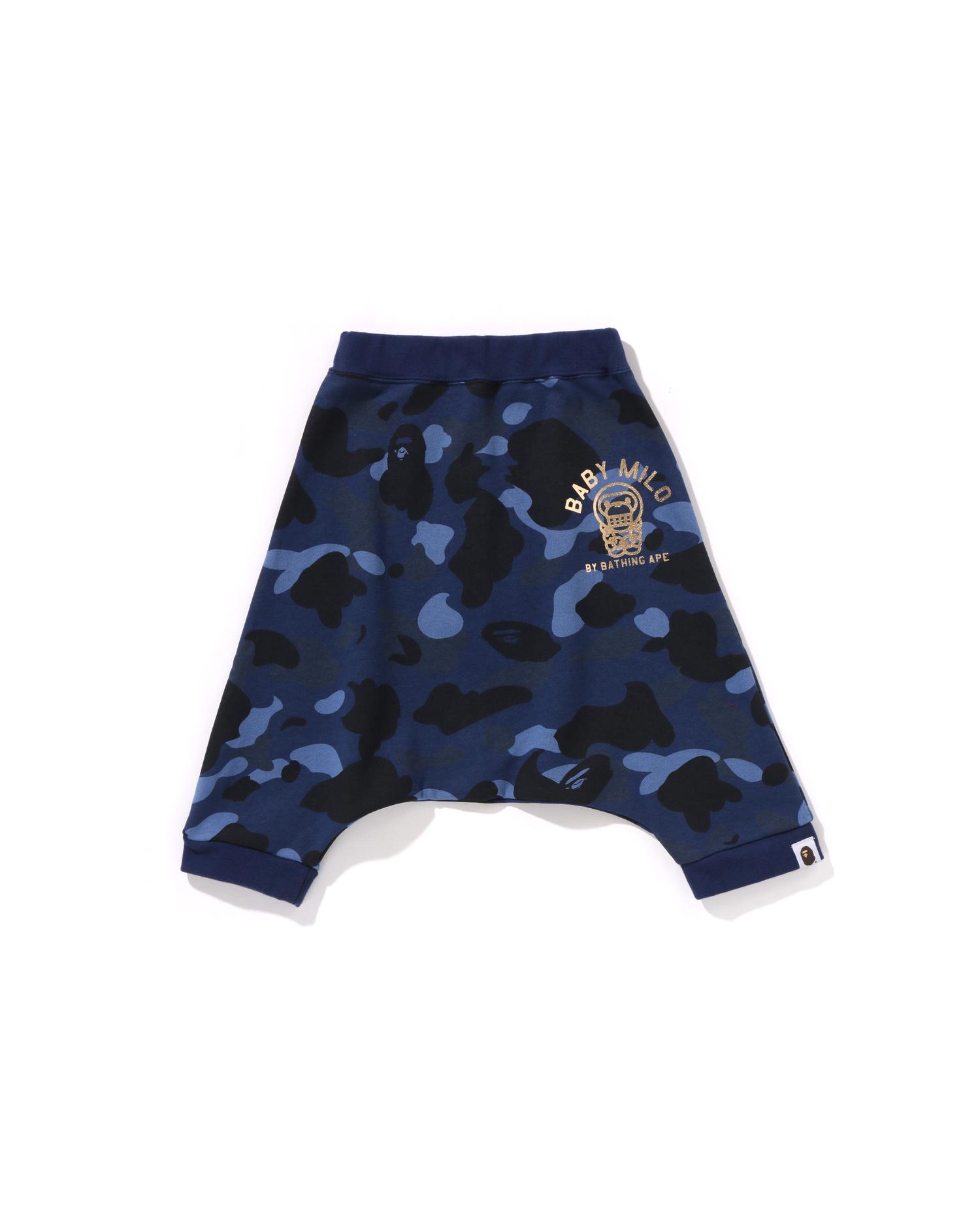 Kids Color Camo Baby Milo Sarouel Sweat Shorts by BAPE