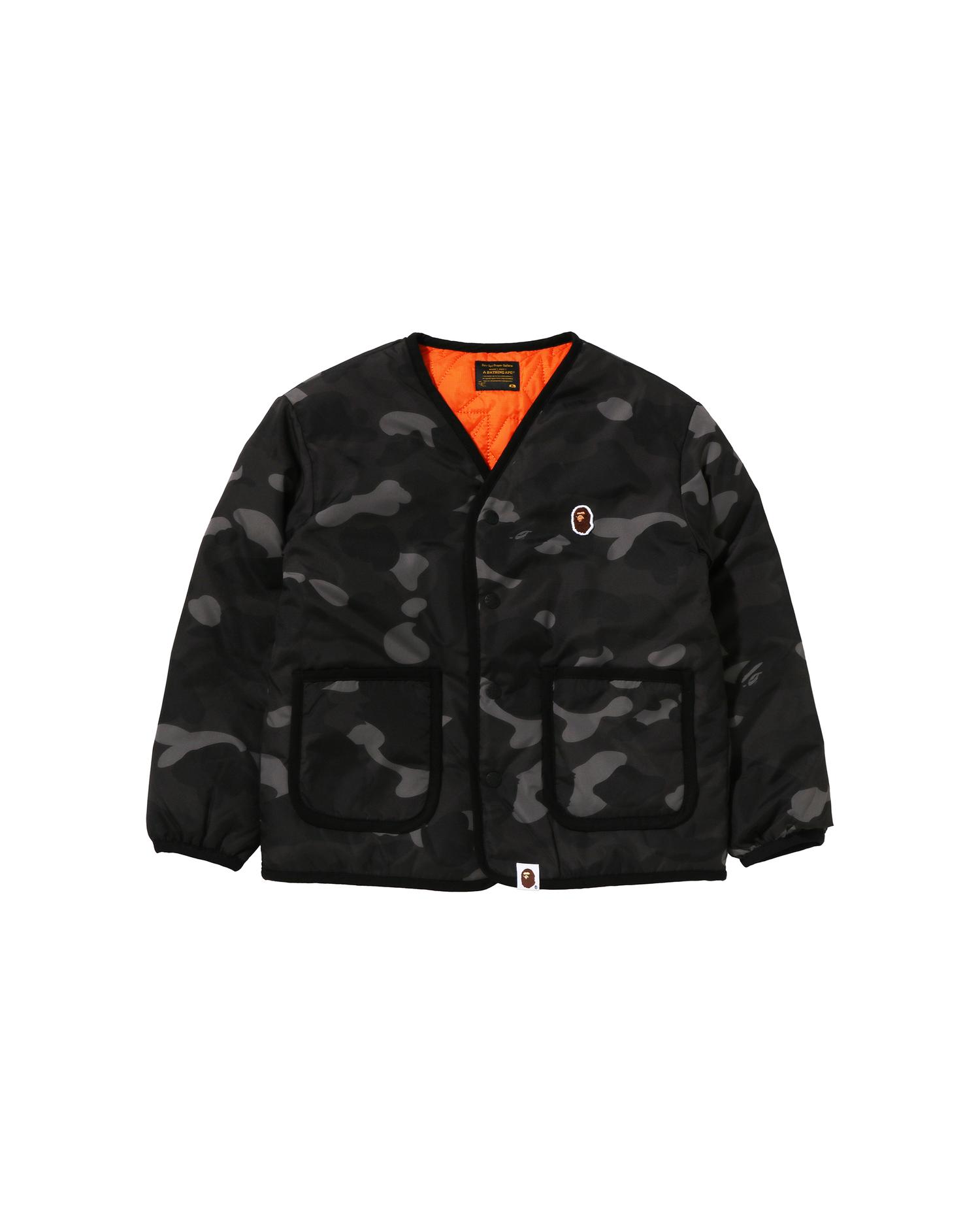 Kids Color Camo Sta Quilting Reversible Light Down Jacket by BAPE