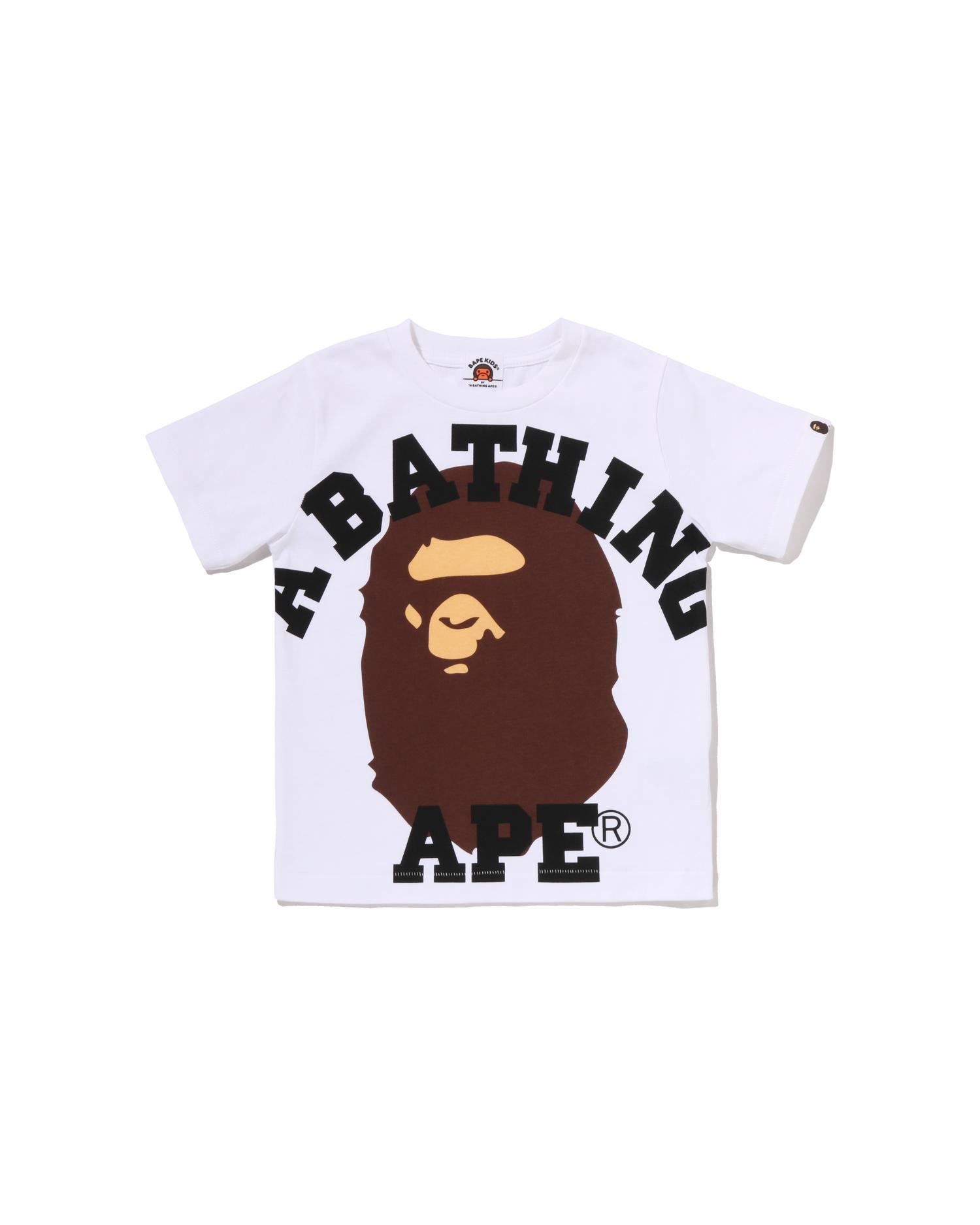 Kids Face Over College Tee by BAPE