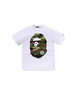 Kids Glitch Woodland Camo Big Ape Head Tee Jr by BAPE