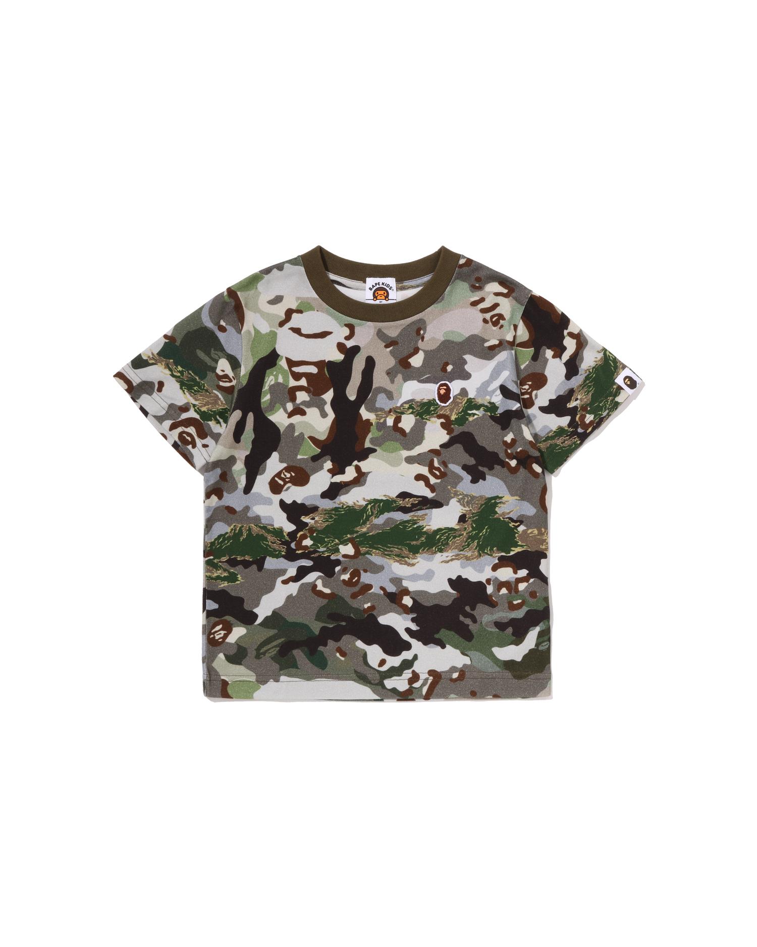 Kids Hybrid Camo One Point Tee by BAPE