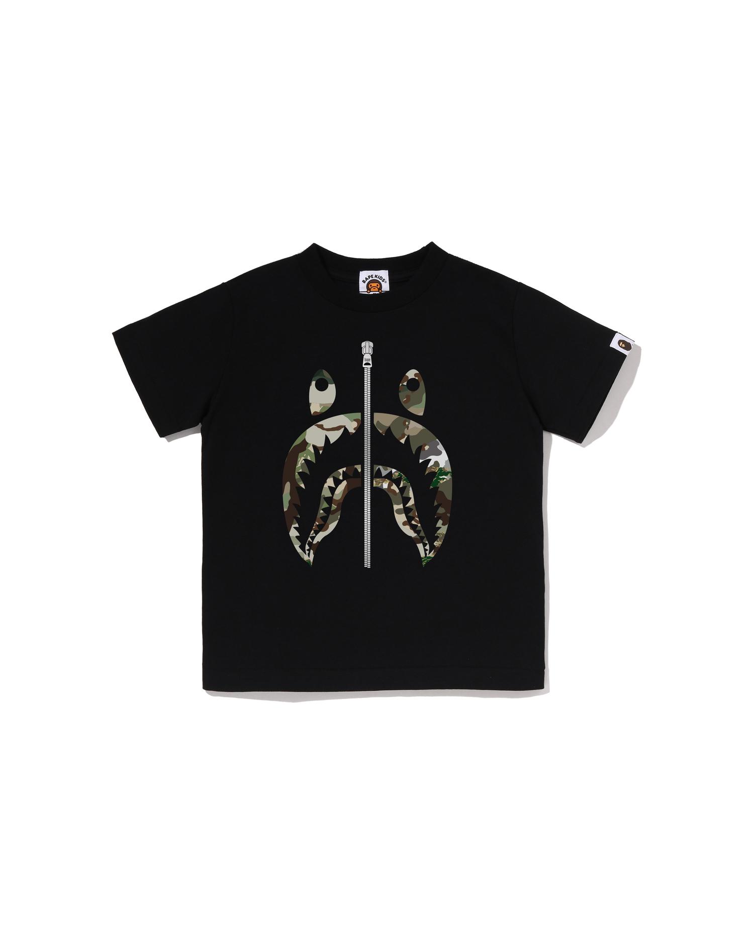 Kids Hybrid Camo Shark Tee by BAPE