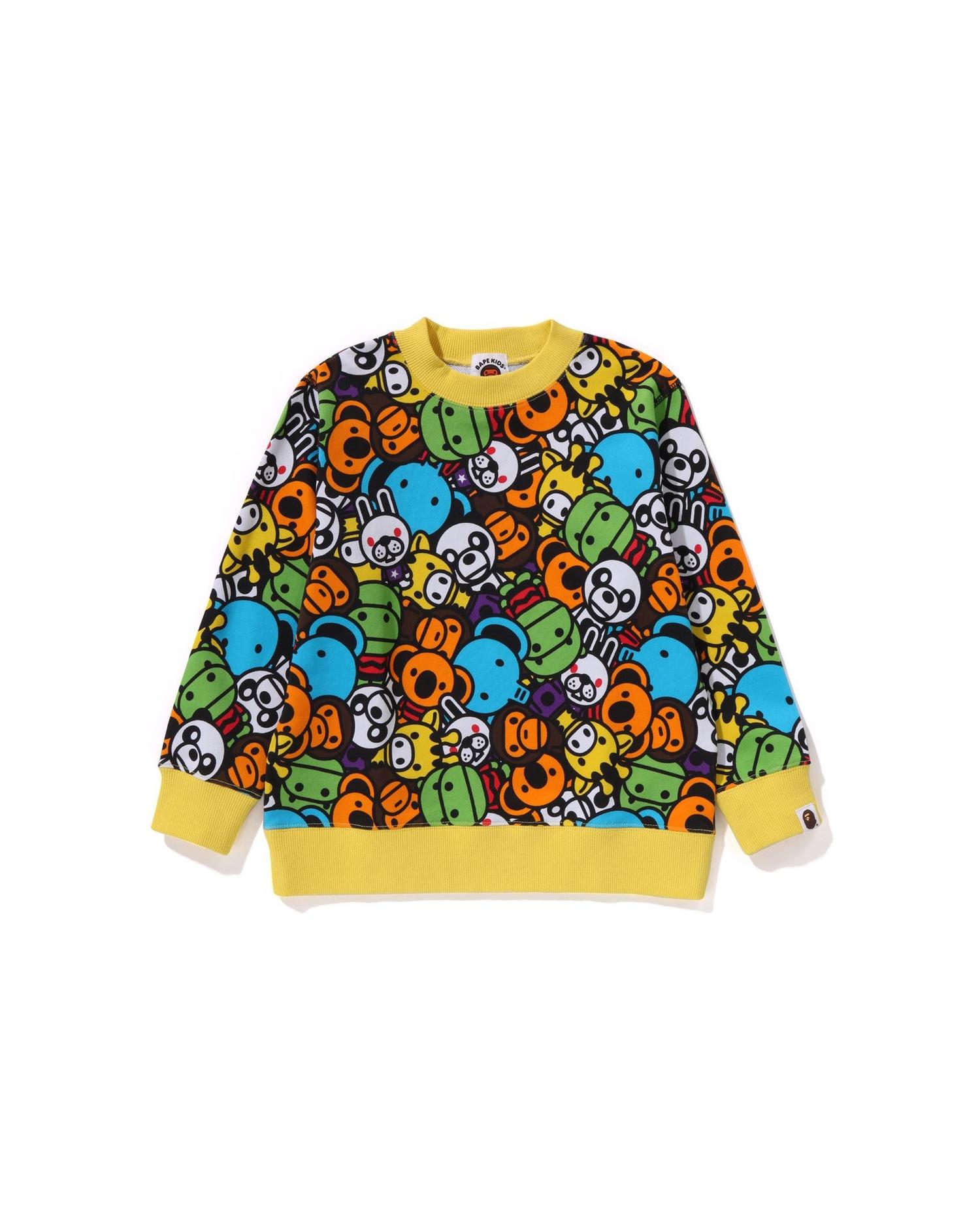 Kids Milo All Friends Crewneck Sweatshirt by BAPE