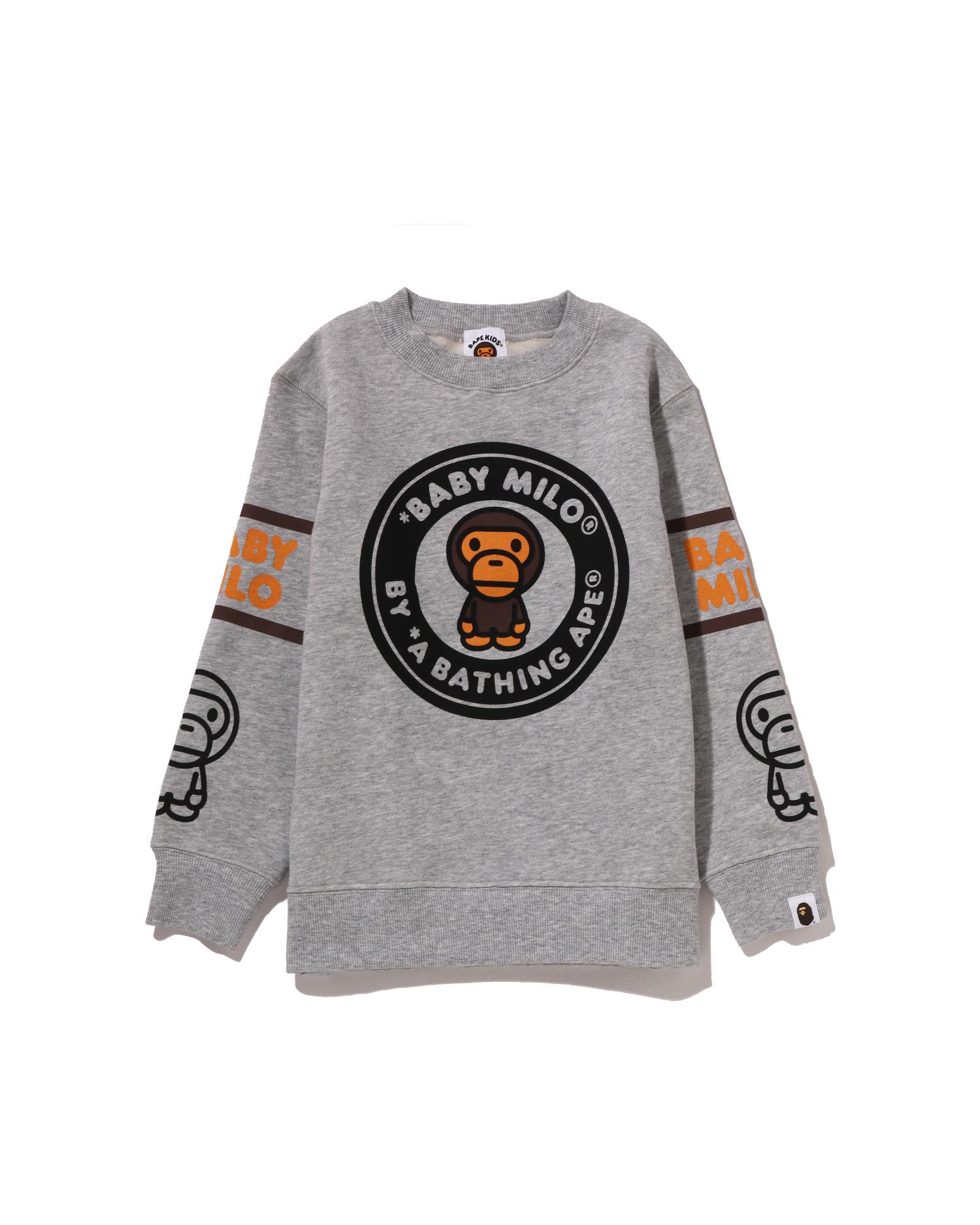 Kids Milo Busy Works Crewneck Sweatshirt by BAPE