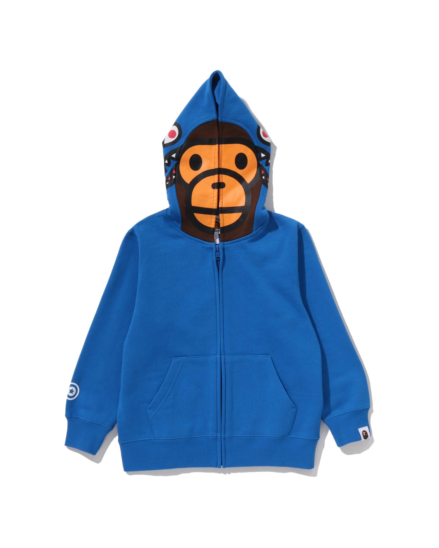 Kids Milo Shark Zip Hoodie by BAPE