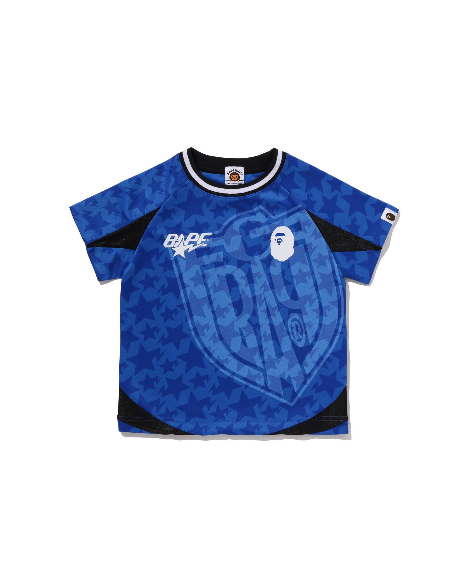 Kids STA Allover Soccer Game Tee by BAPE