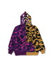 Kids Split Camo Shark Relaxed Fit Pullover Hoodie Jr by BAPE