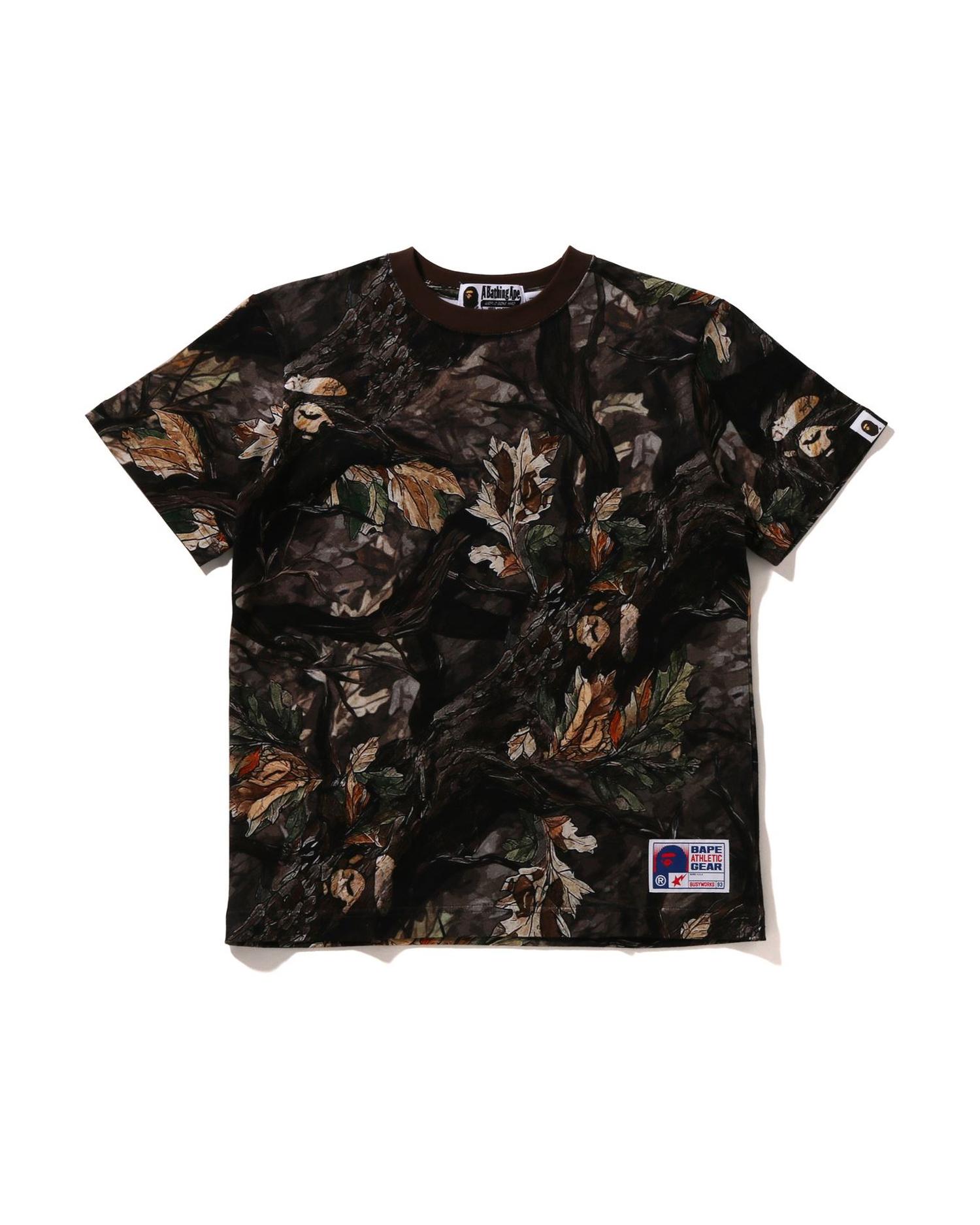 Kids Tree Edge Camo Football Relaxed Fit Tee Jr by BAPE