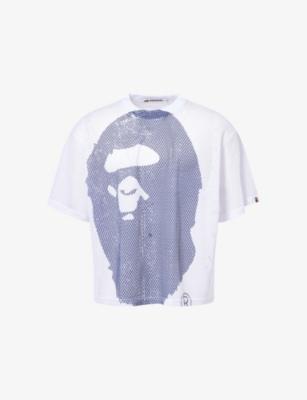 Logo-Print Oversized Stretch-Woven T-Shirt by BAPE