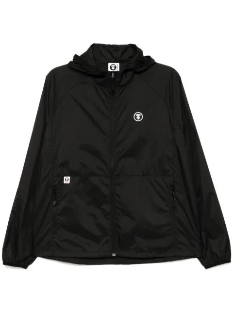 Moonface-appliqué windbreaker by BAPE