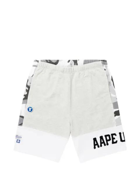Moonface camo-panelled shorts by BAPE