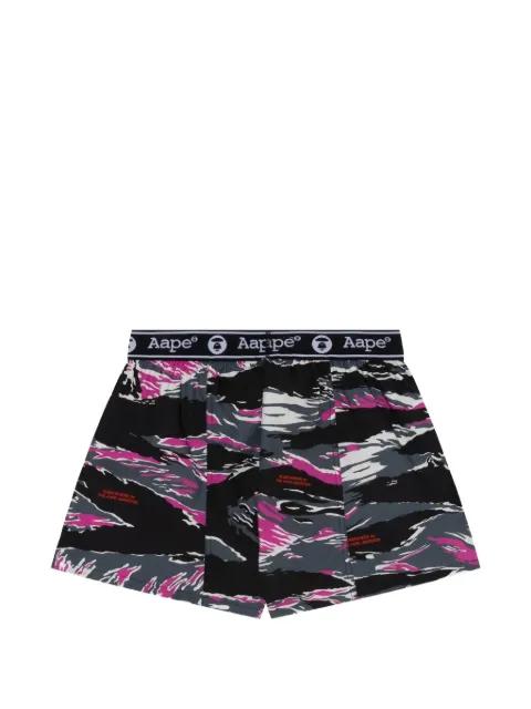 Moonface camo-print boxers by BAPE