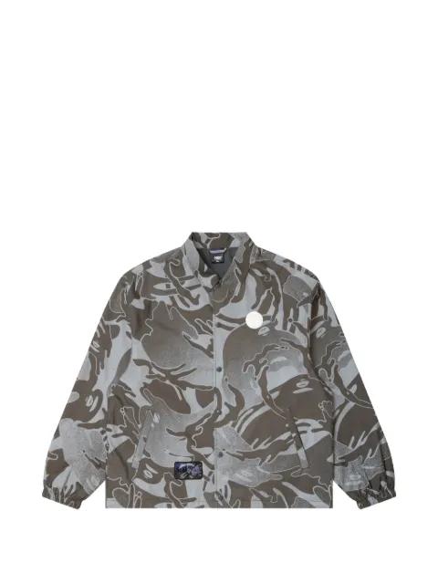 Moonface camo-print coach jacket by BAPE